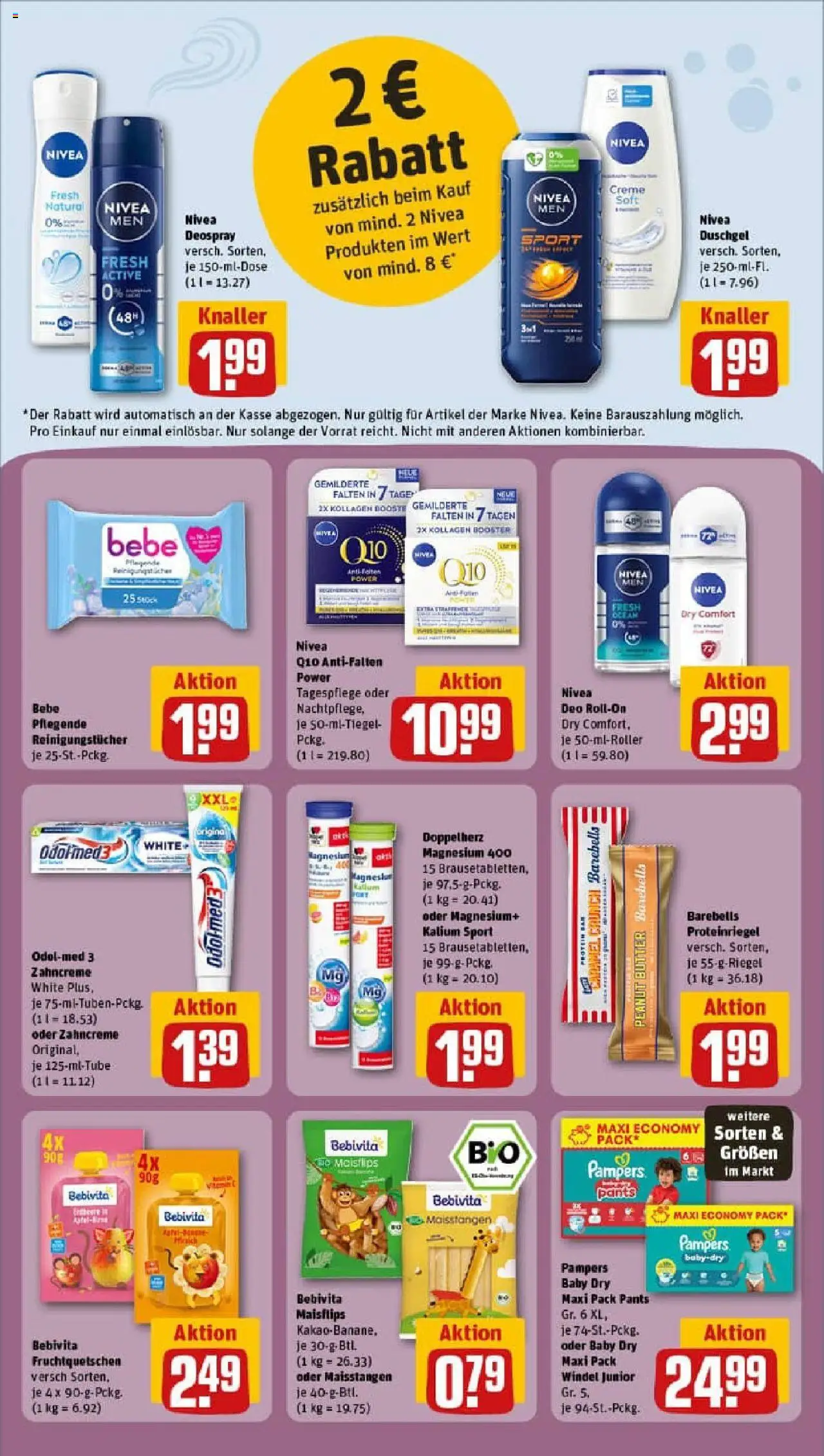 Rewe prospekt Marburg	 – gültig ab 28.09.2025 | Seite: 24 | Produkte: Pampers, Creme, Duschgel, Deodorant