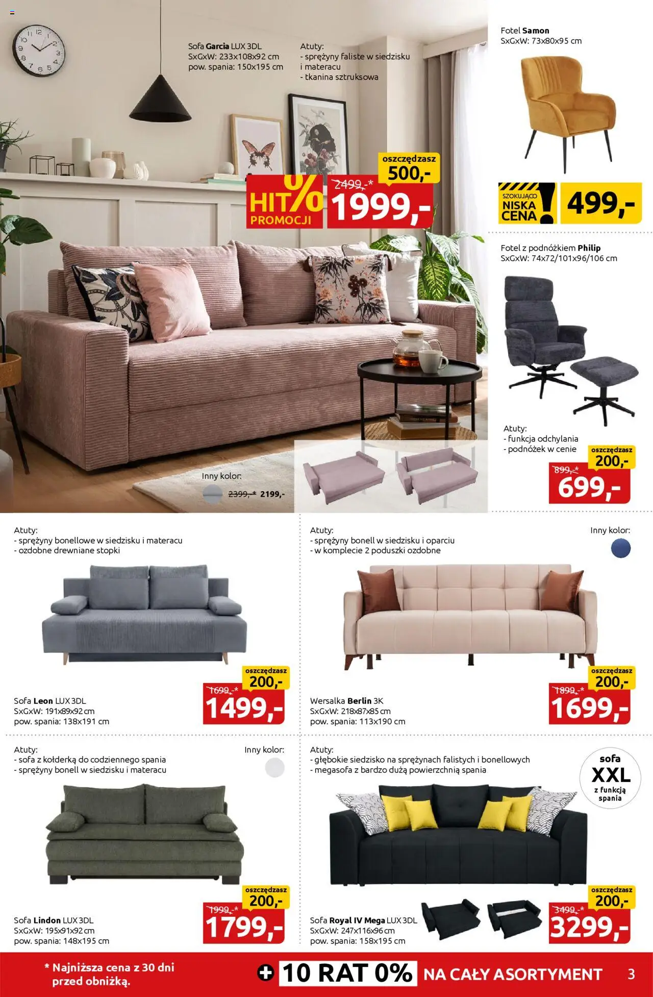 Black Red White promocje od 25.09.2025 | Strona: 3 | Produkty: Sofa, Fotel