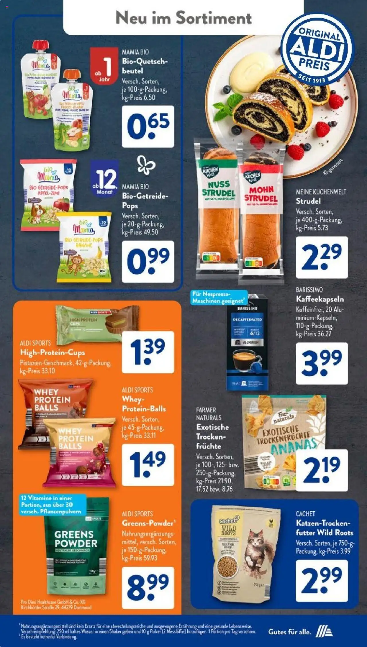 Aldi Süd Prospekt 	 – gültig ab 13.10.2025 | Seite: 18 | Produkte: Ananas, Wasser, Kuchen