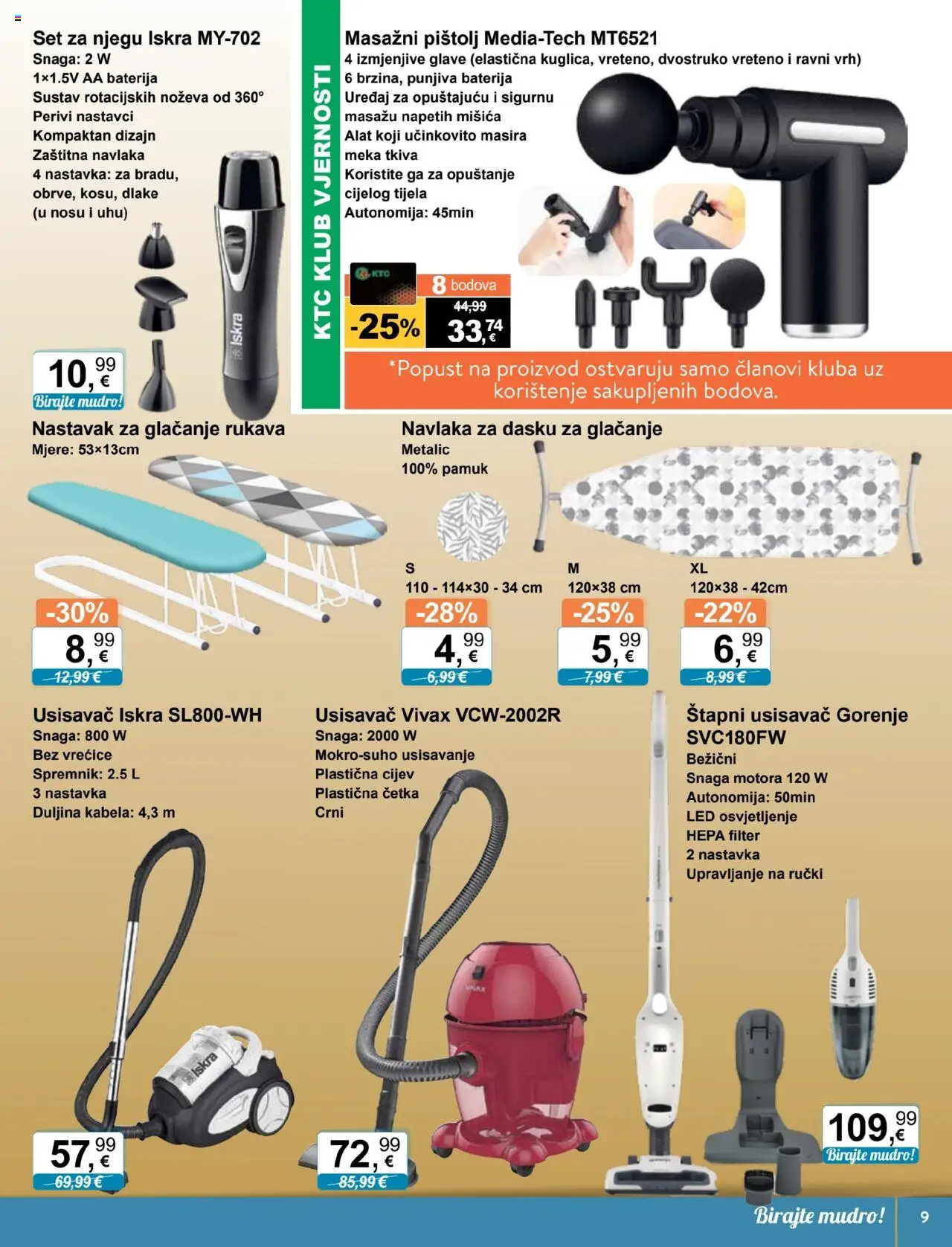 KTC katalog | vrijedi od 08.10.2025 | Stranica: 9 | Proizvodi: Usisavač, Baterija, Četka, Alat