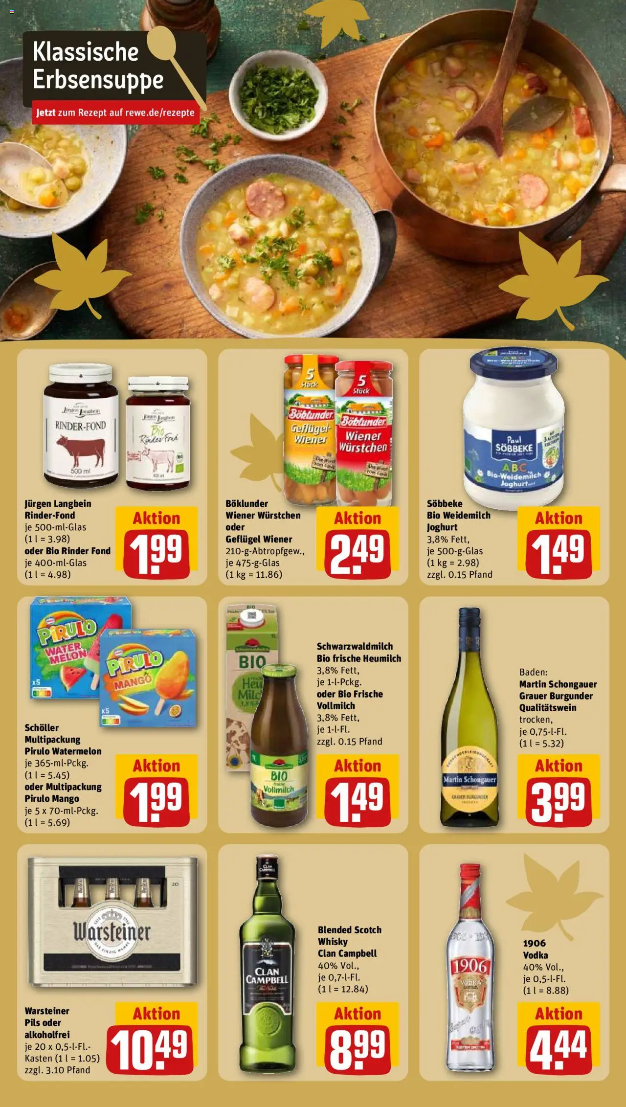 Rewe ihr Kaufpark Prospekt 	 – gültig ab 29.09.2025 | Seite: 23 | Produkte: Wiener wurstchen, Joghurt, Pils, Warsteiner