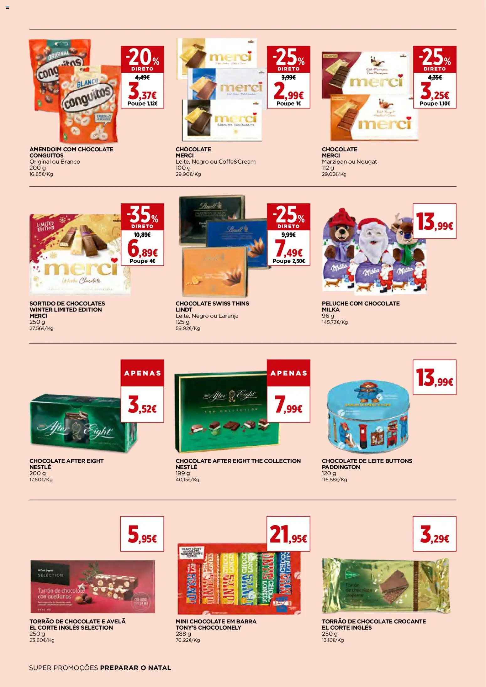 El Corte Ingles folheto │ válido de 31.10.2025 | Página: 4 | Produtos: Chocolates, Leite, Nestlé, Chocolate