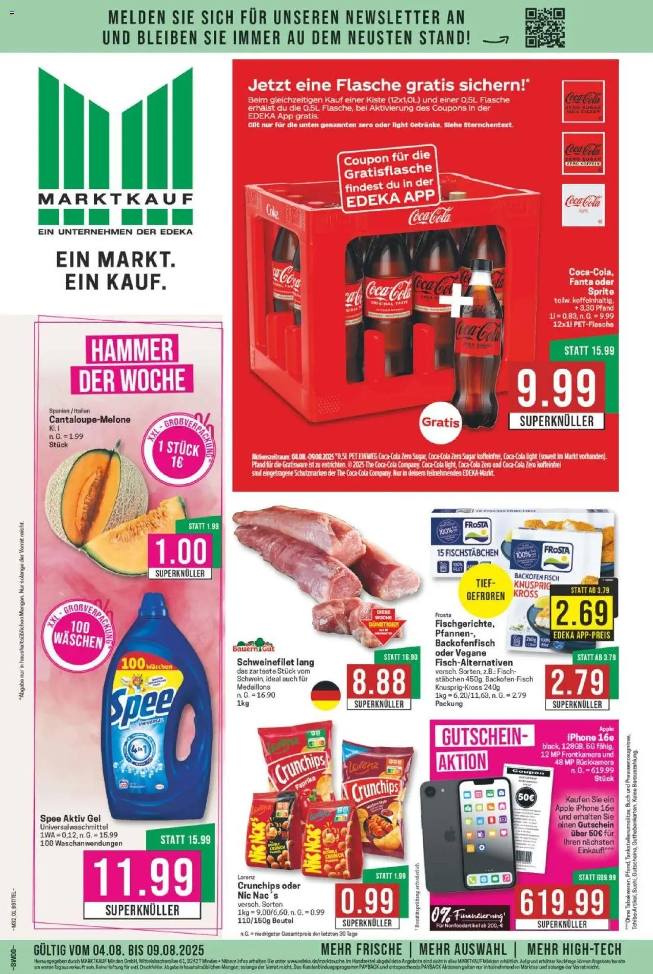 Marktkauf Prospekt 	 - gültig ab dem 04.08.2025 | Seite: 1