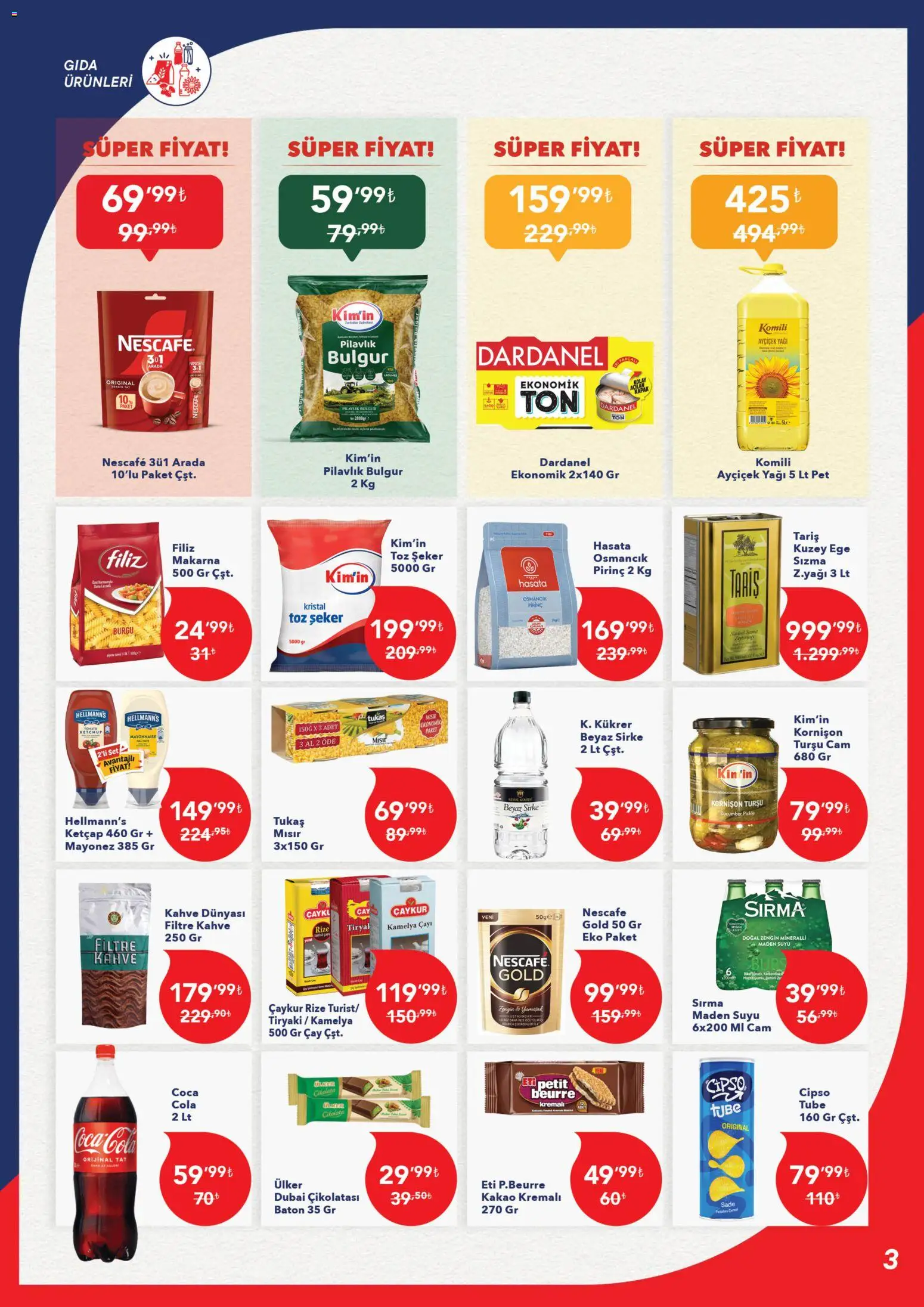 Kim Market Katalog - Marmara Insert - 05.11.2025 tarihinden itibaren geçerlidir | Sayfa: 3 | Ürünler: Sirke, Makarna, Mısır, Maden suyu