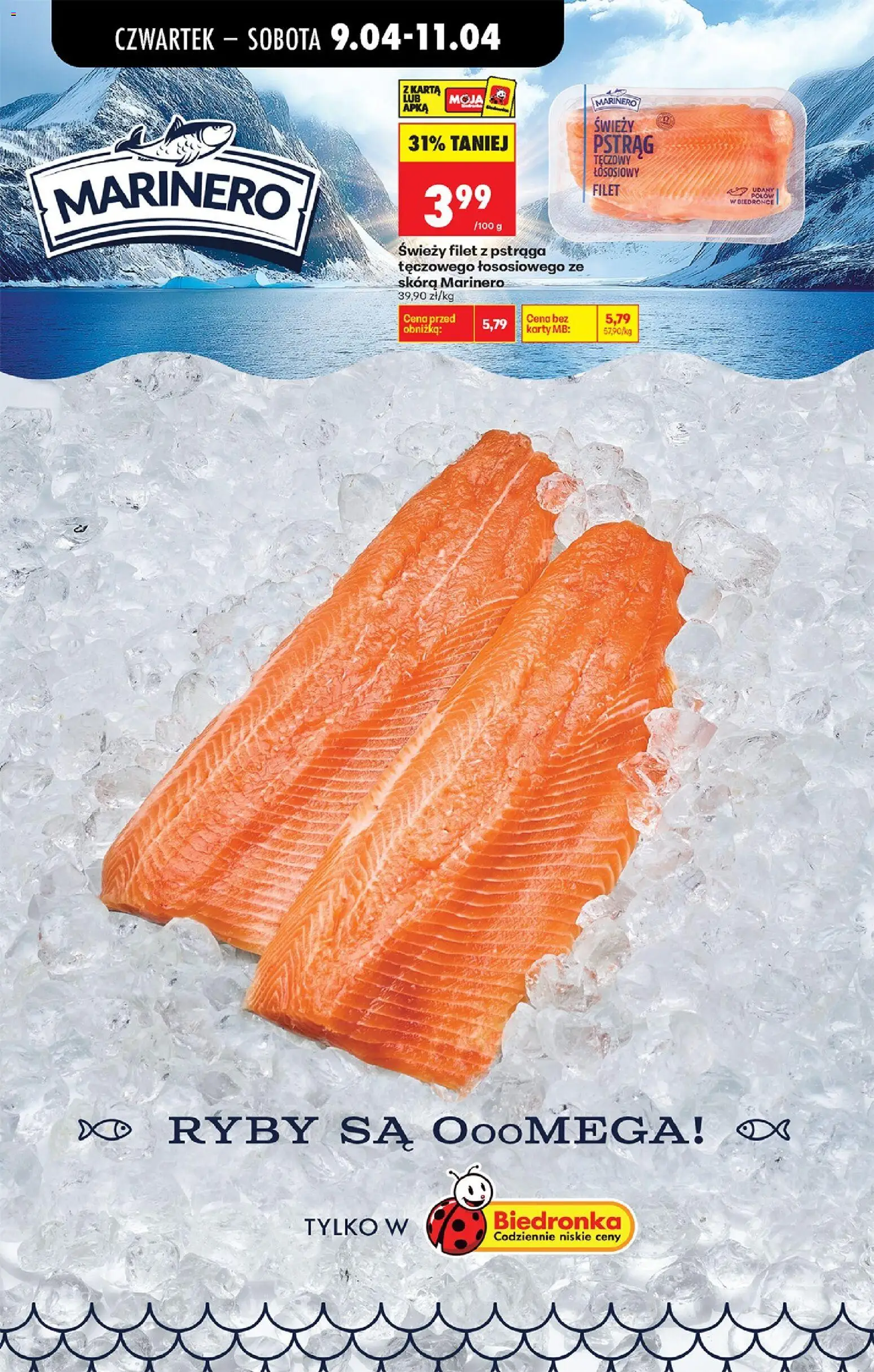 Biedronka Polsko leták - Codziennie niskie ceny od 09.04.2026 | Strana: 39 | Produkty: Ryby, Filet, Karty