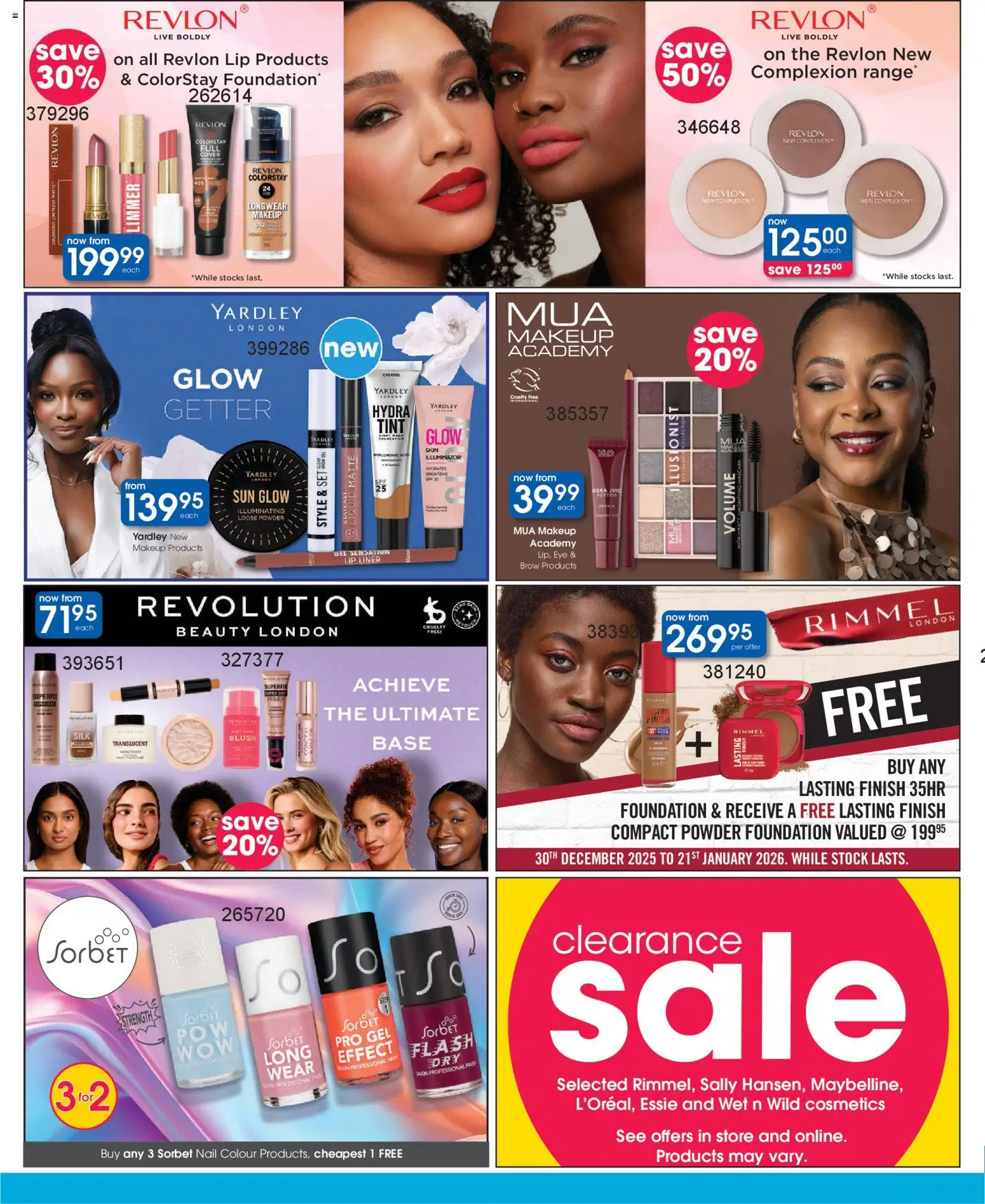New Clicks catalogue – valid from 30.12.2025 | Page: 16 | Products: Foundation, Blush, Stock, Caramel