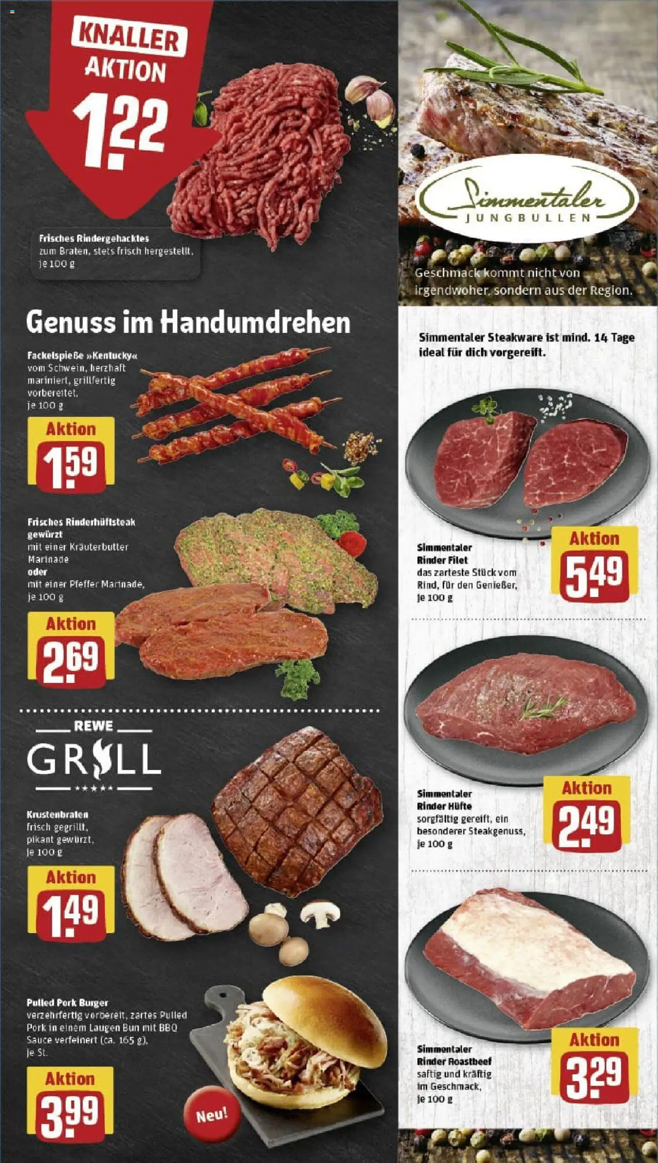 Rewe prospekt Soest	 - gültig ab dem 29.06.2025 | Seite: 7 | Produkte: Kräuterbutter, Krustenbraten, Roastbeef, Steak