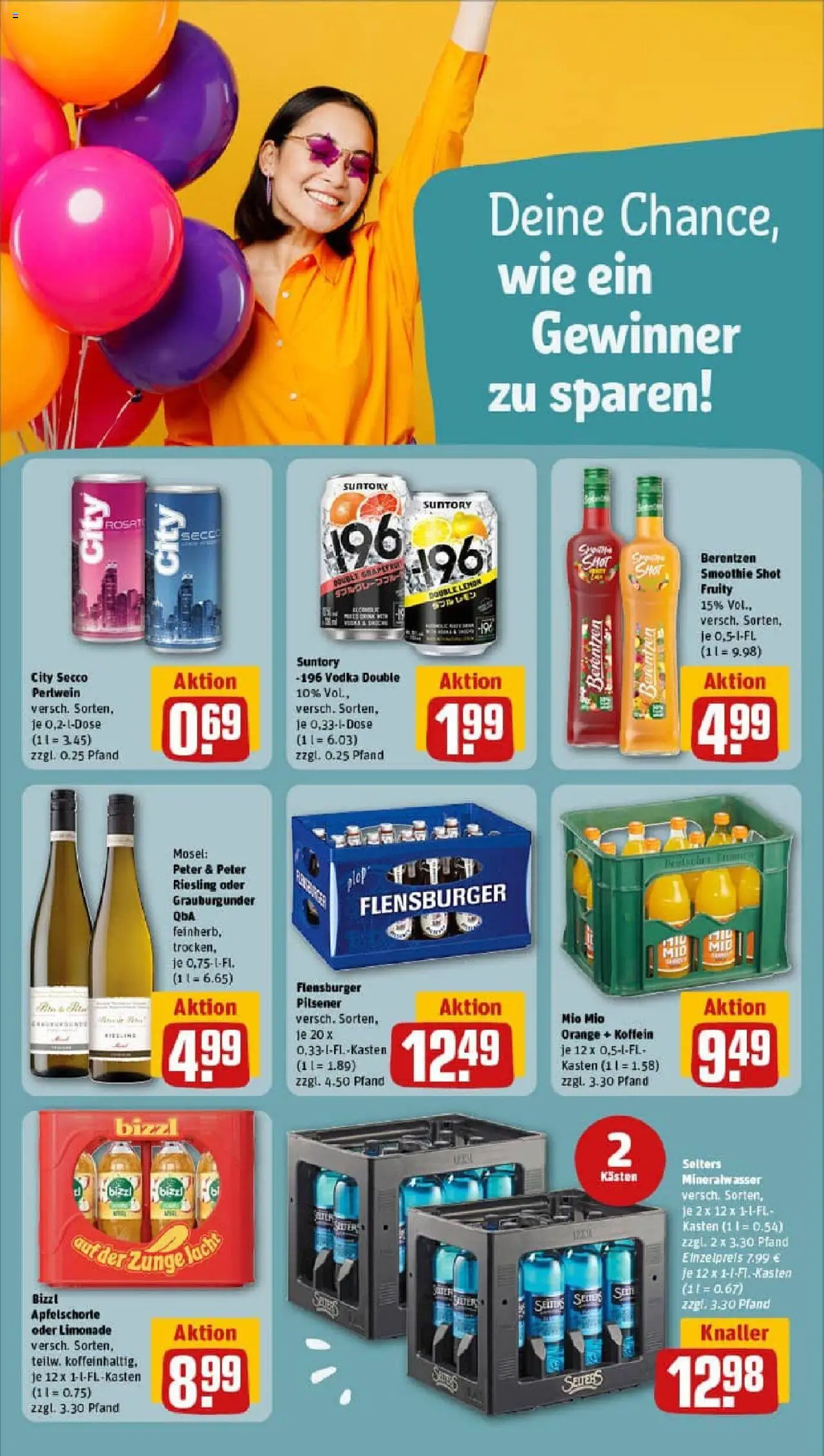 Rewe prospekt Frankenberg (Eder)	 - gültig ab dem 29.06.2025 | Seite: 23 | Produkte: Limonade, Flensburger, Vodka, Berentzen