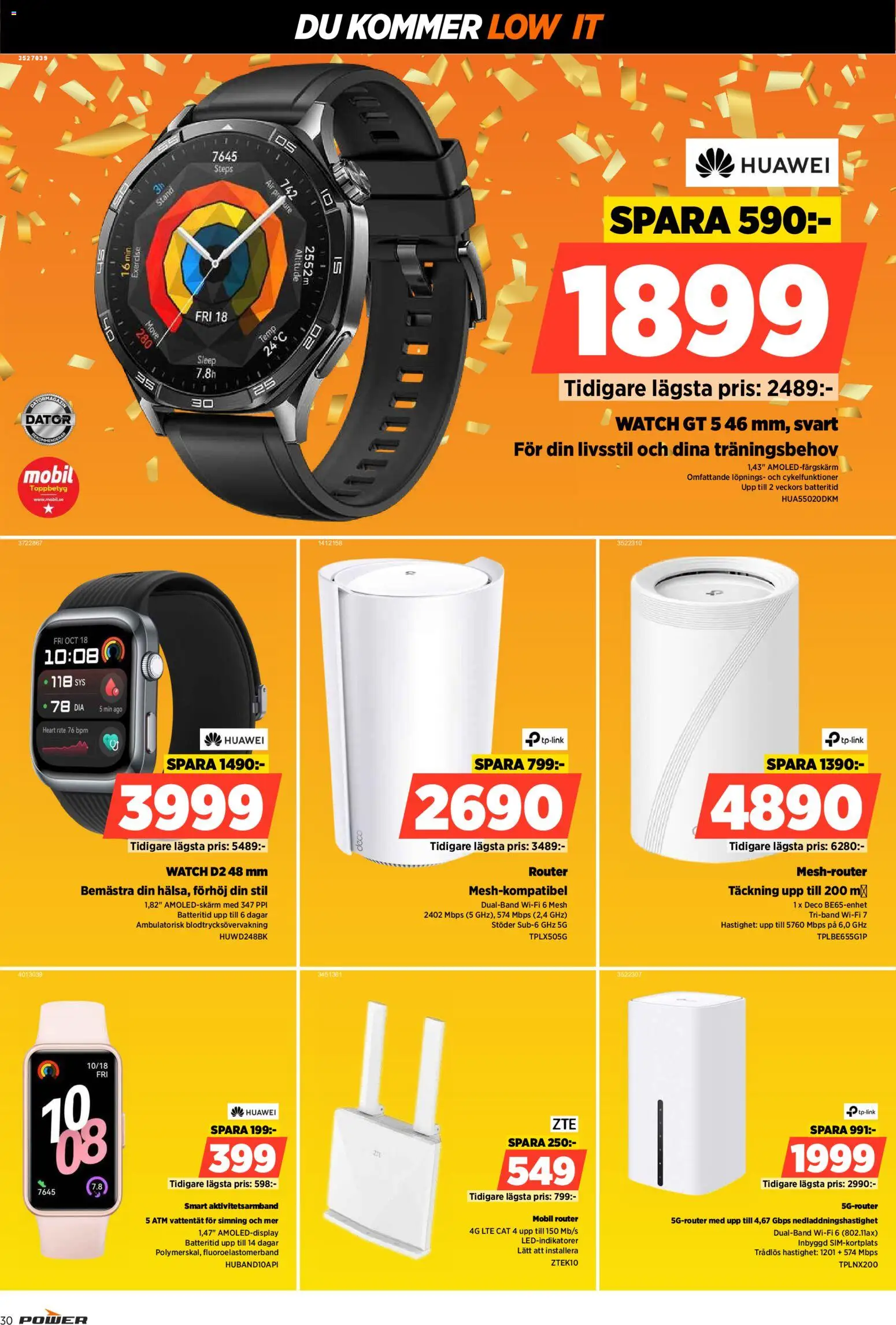 Power reklamblad aktuell från 23.01.2026 | Sida: 30 | Produkter: Dator, Router, Wifi