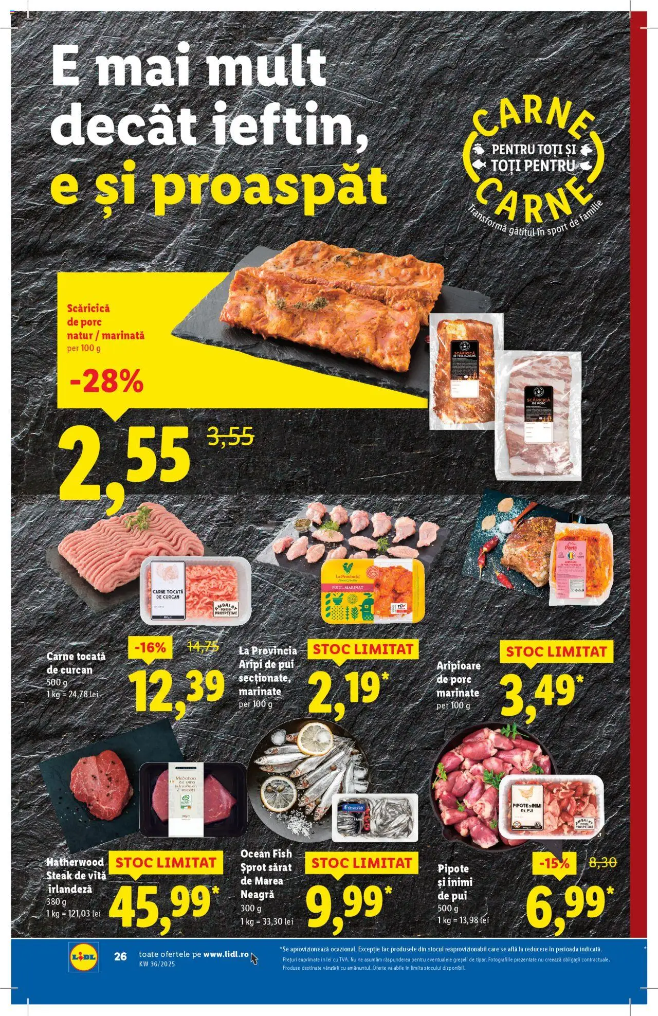 Catalog Lidl – valabil de la 01.09.2025 | Pagină: 26 | Produse: Hacıyatmaz Kedi Oyuncağı, Carne tocată