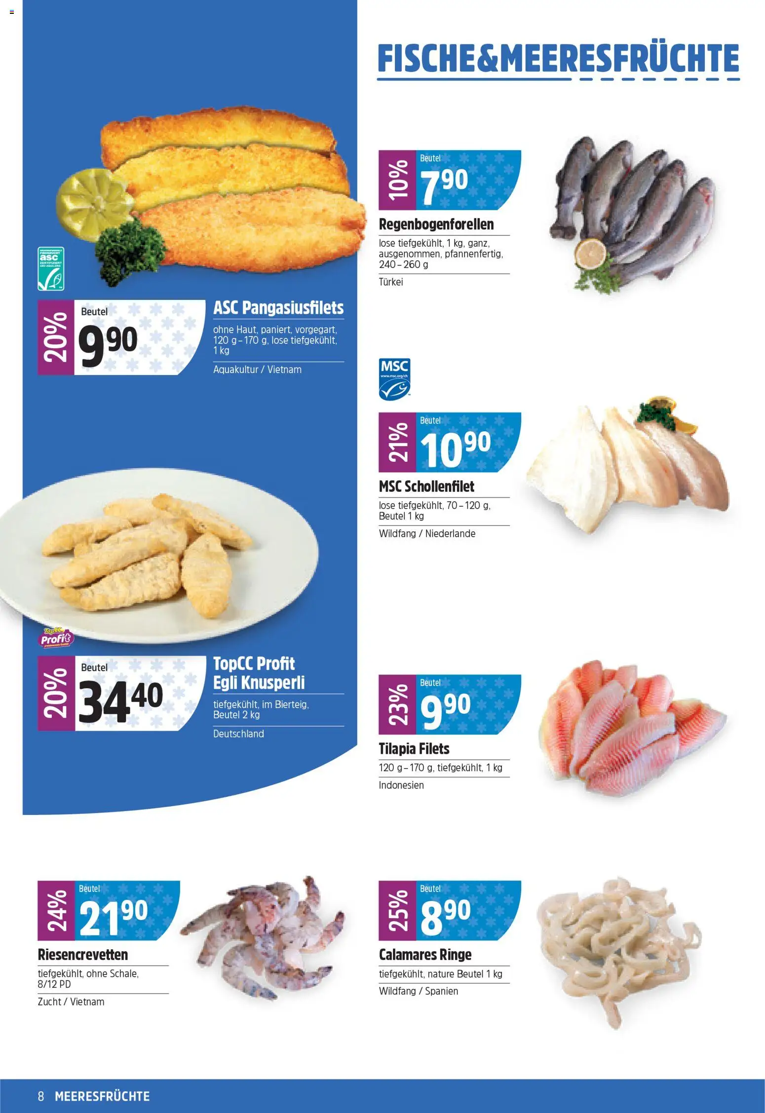 TopCC Aktionen – gültig ab 09.02.2026 | Seite: 8 | Produkte: Meeresfrüchte