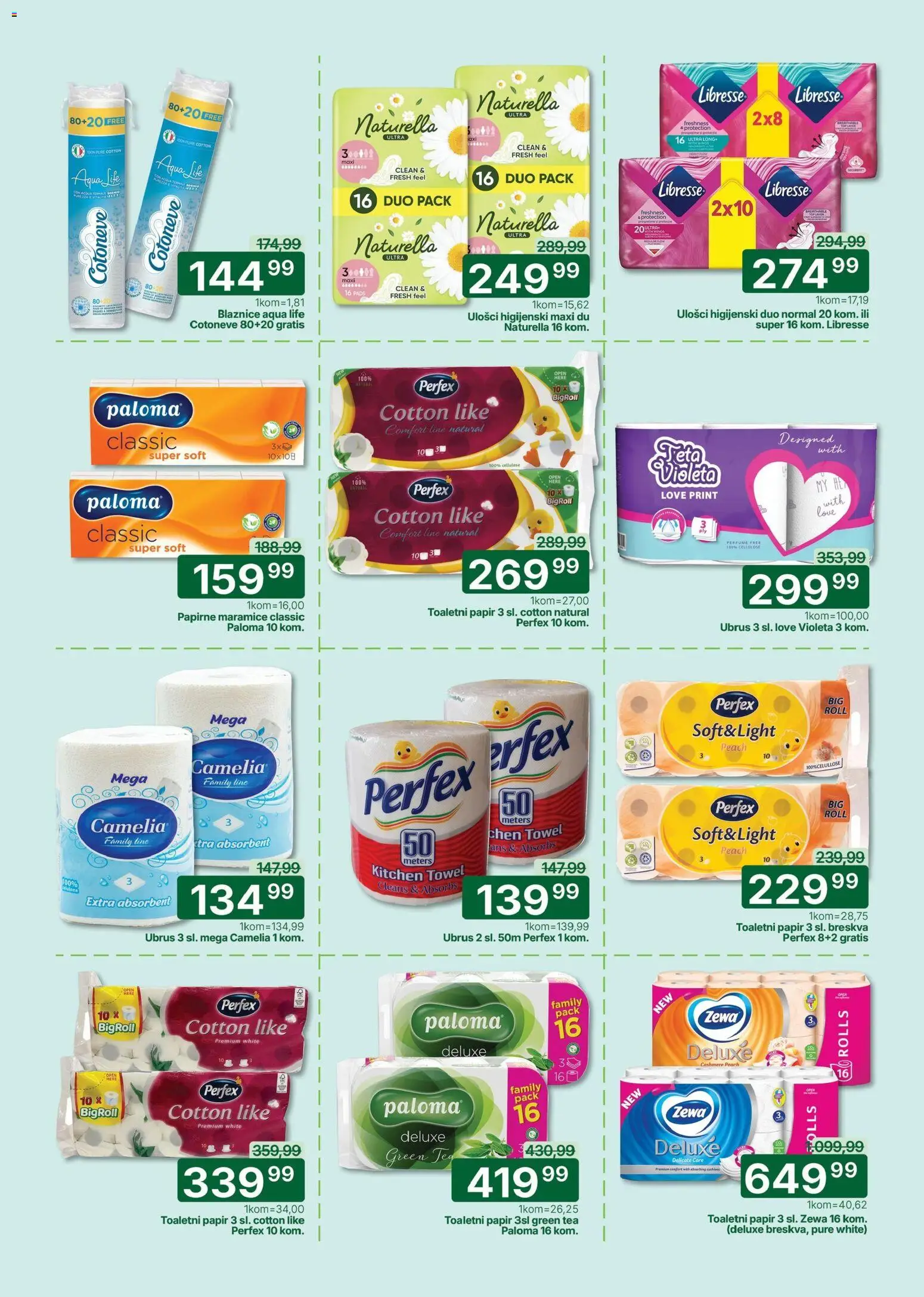 Univerexport katalog - važi od 16.02.2026 | Strana: 30 | Proizvode: Ubrus, Breskva