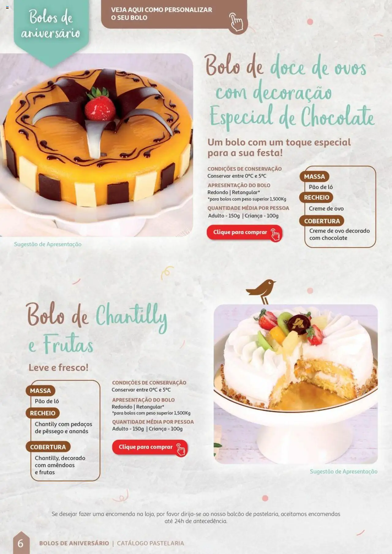 Auchan Catálogo de Pastelaria │ válido de 08.04.2024 | Página: 6 | Produtos: Amêndoas, Pão, Chocolate, Creme