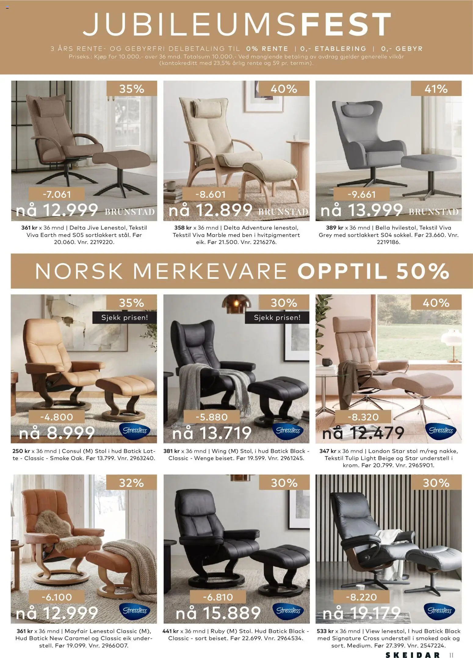 {H1} | Side: 11 | Produkter: Te, Lenestol, Stol