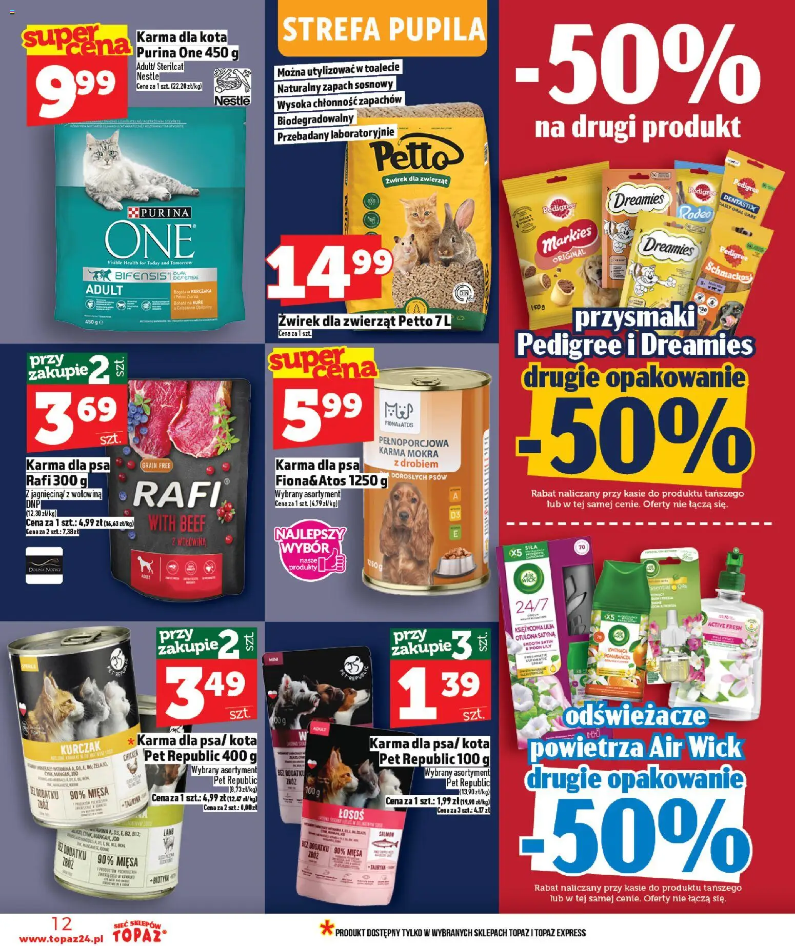 Topaz Gazetka od 19.02.2026 | Strona: 12 | Produkty: Kurczak, Łosoś, Zapach, Wołowina