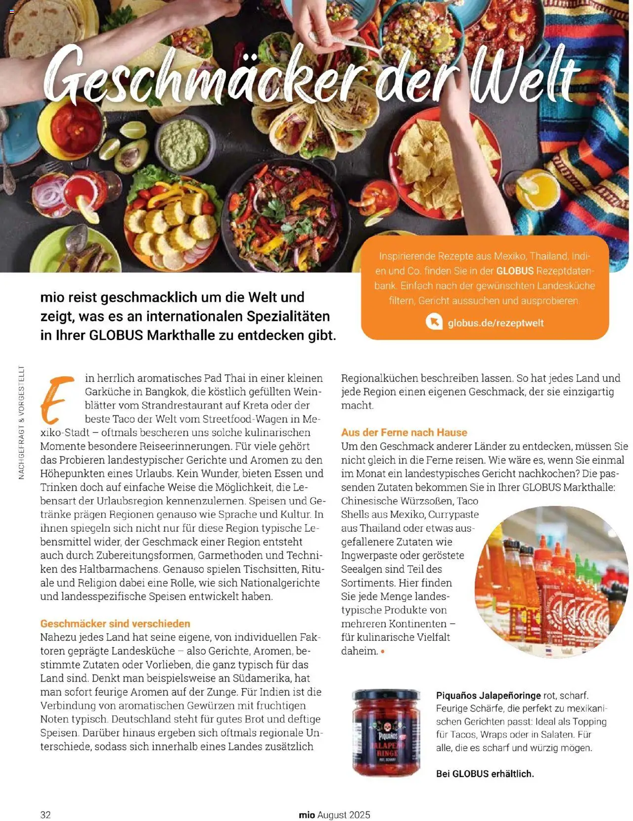 Globus - mio August 2025 - gültig ab dem 01.08.2025 | Seite: 32 | Produkte: Brot, Wein