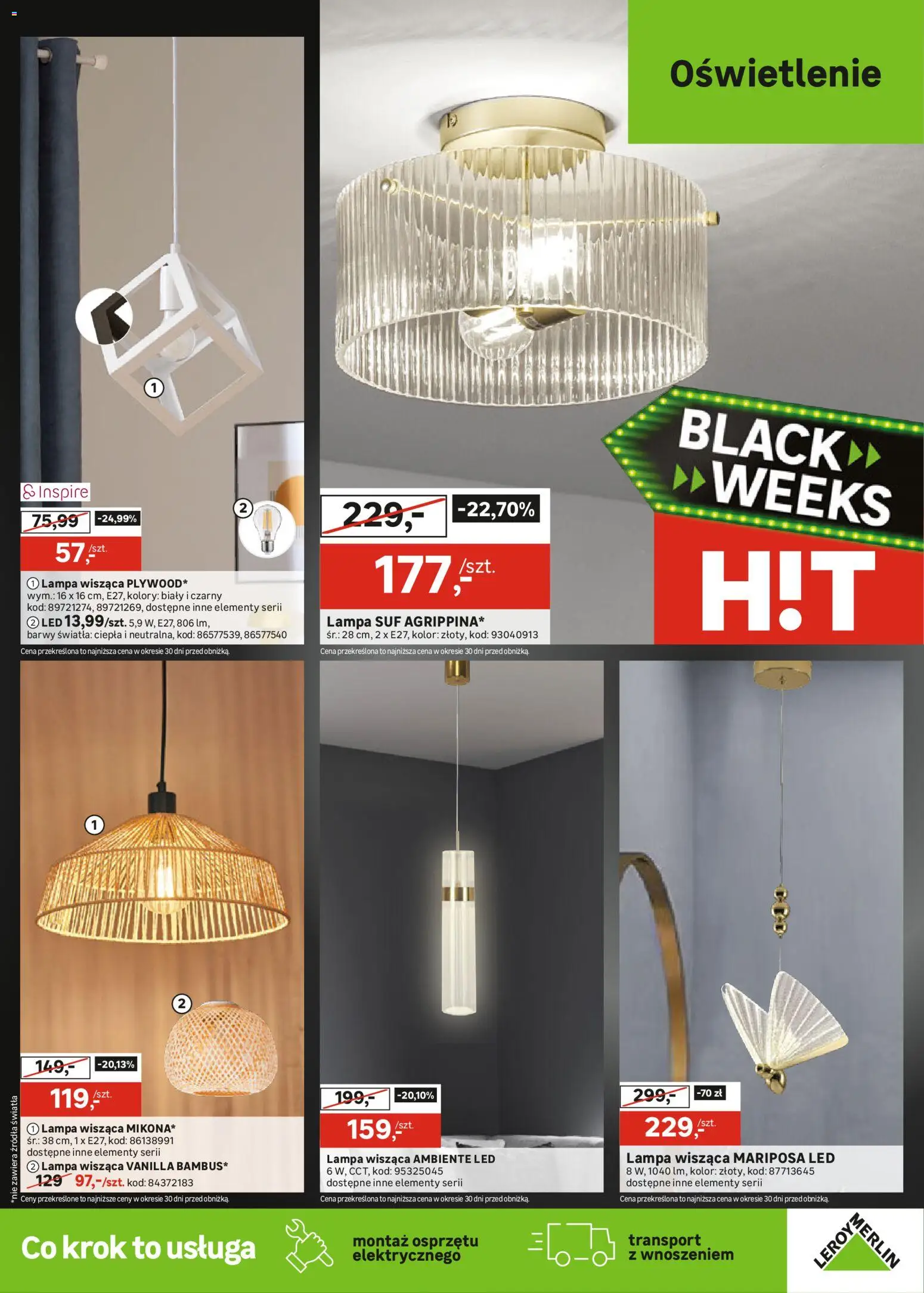 Leroy Merlin Black Friday od 18.11.2025 | Strona: 15 | Produkty: Lampa