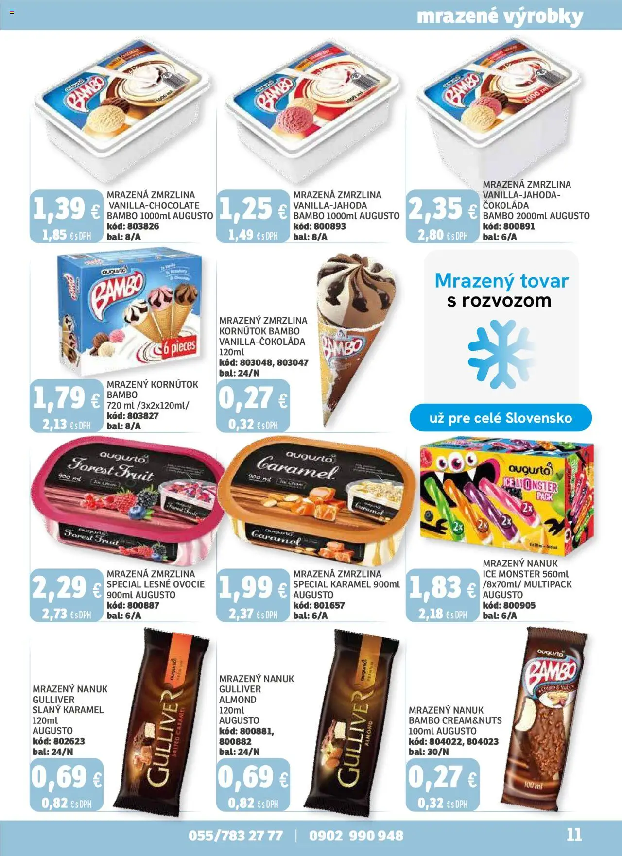 Labaš magazín │ platný od 22.08.2025 | Strana: 11 | Produkty: Nanuk, Zmrzlina, Čokoláda, Ovocie