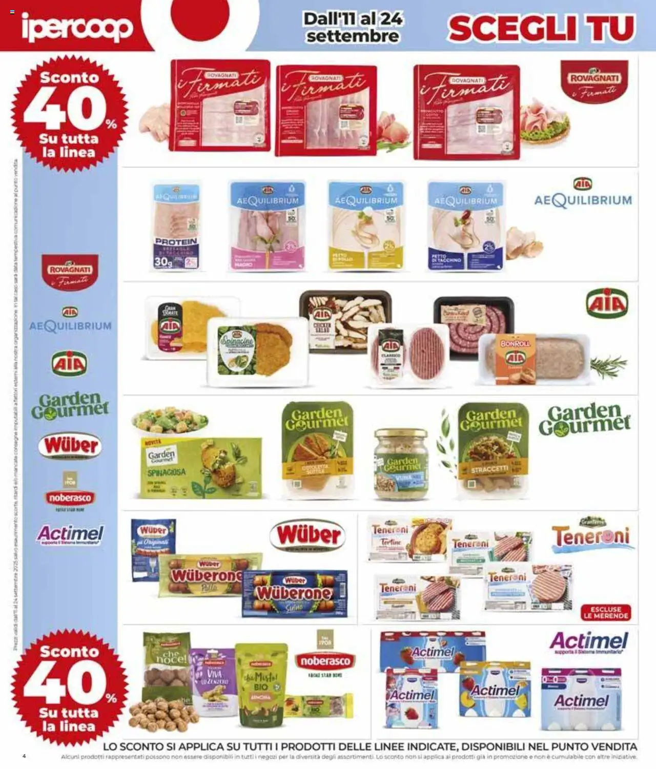 Volantino Ipercoop del 11.09.2025 | Pagina: 4 | Prodotti: Tacchino, Data