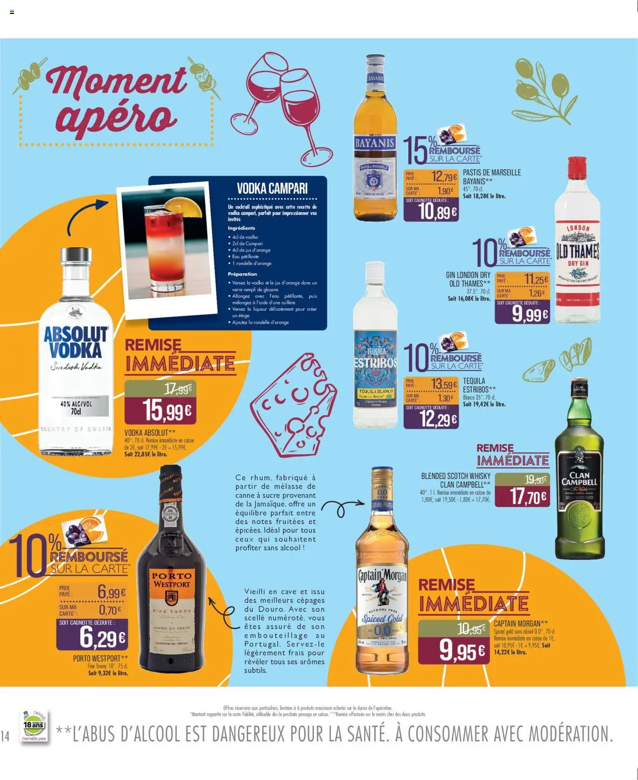  | Page: 14 | Produits: Jus d'orange, Tequila, Jus, Gin