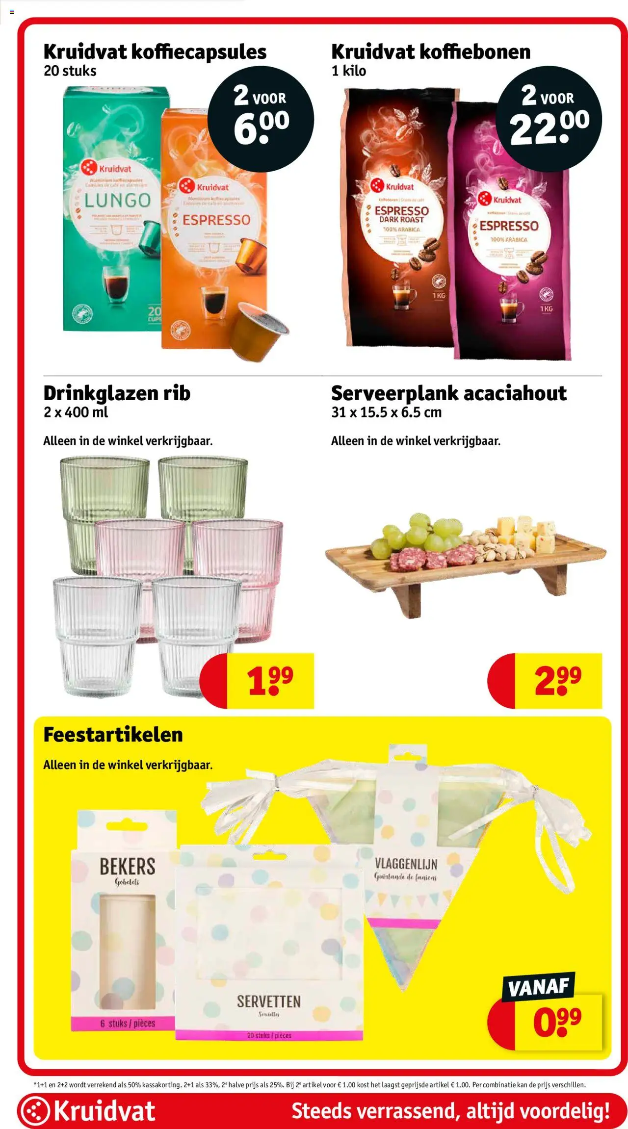  | Pagina: 56 | Producten: Feestartikelen, Koffiebonen, Kan, Plank