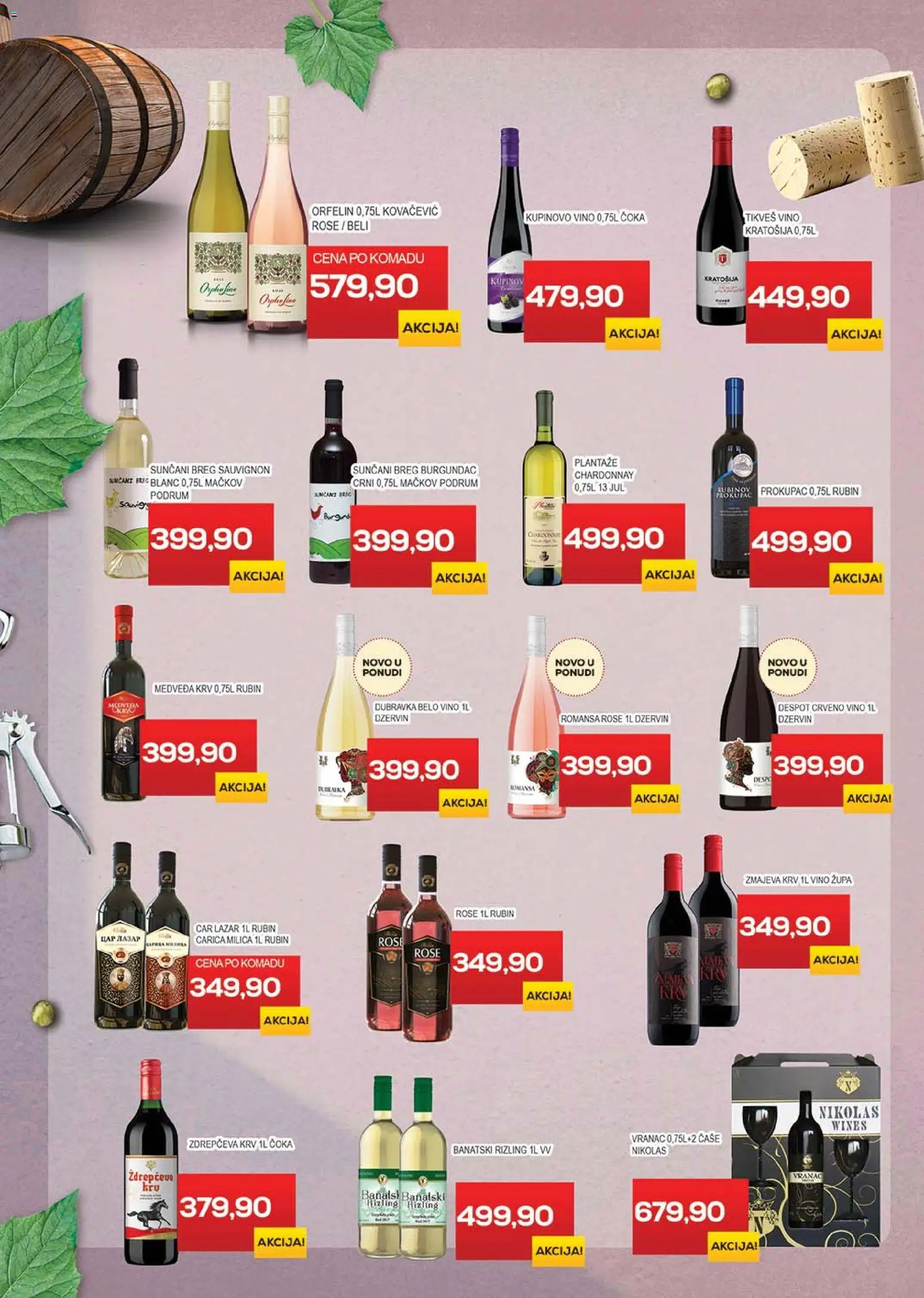 Medius katalog - važi od 18.11.2025 | Strana: 22 | Proizvode: Chardonnay, Vranac, Burger, Vino