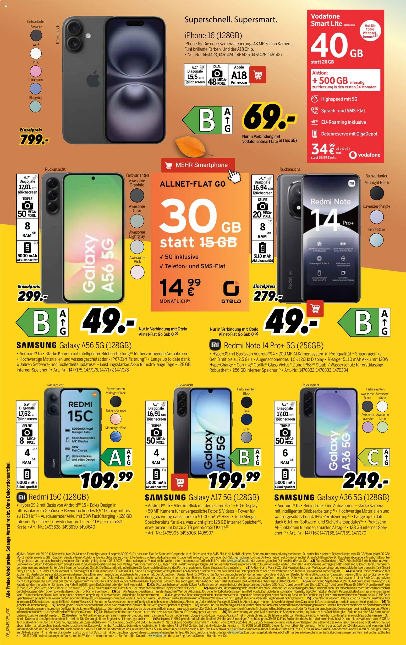 Medimax Prospekt 	 – gültig ab 31.10.2025 | Seite: 6 | Produkte: Samsung, Iphone, Telefon, Smartphone