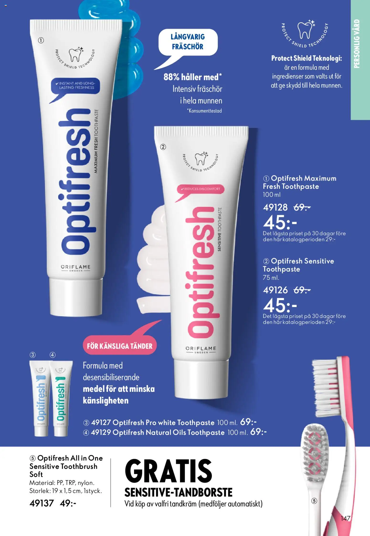 Oriflame reklamblad aktuell från 18.02.2026 | Sida: 147 | Produkter: Tandkräm