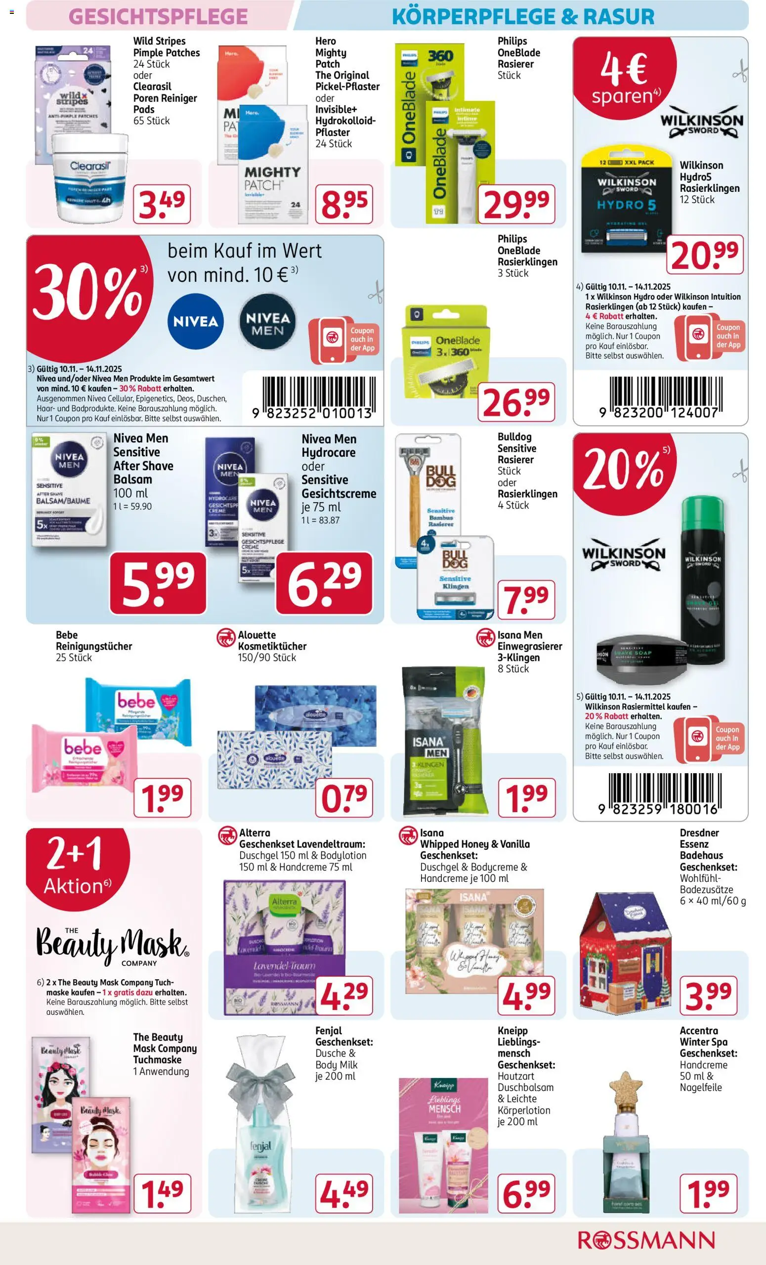 Rossmann Prospekt 	 – gültig ab 10.11.2025 | Seite: 7 | Produkte: Creme, Maske, Duschgel, Körperlotion