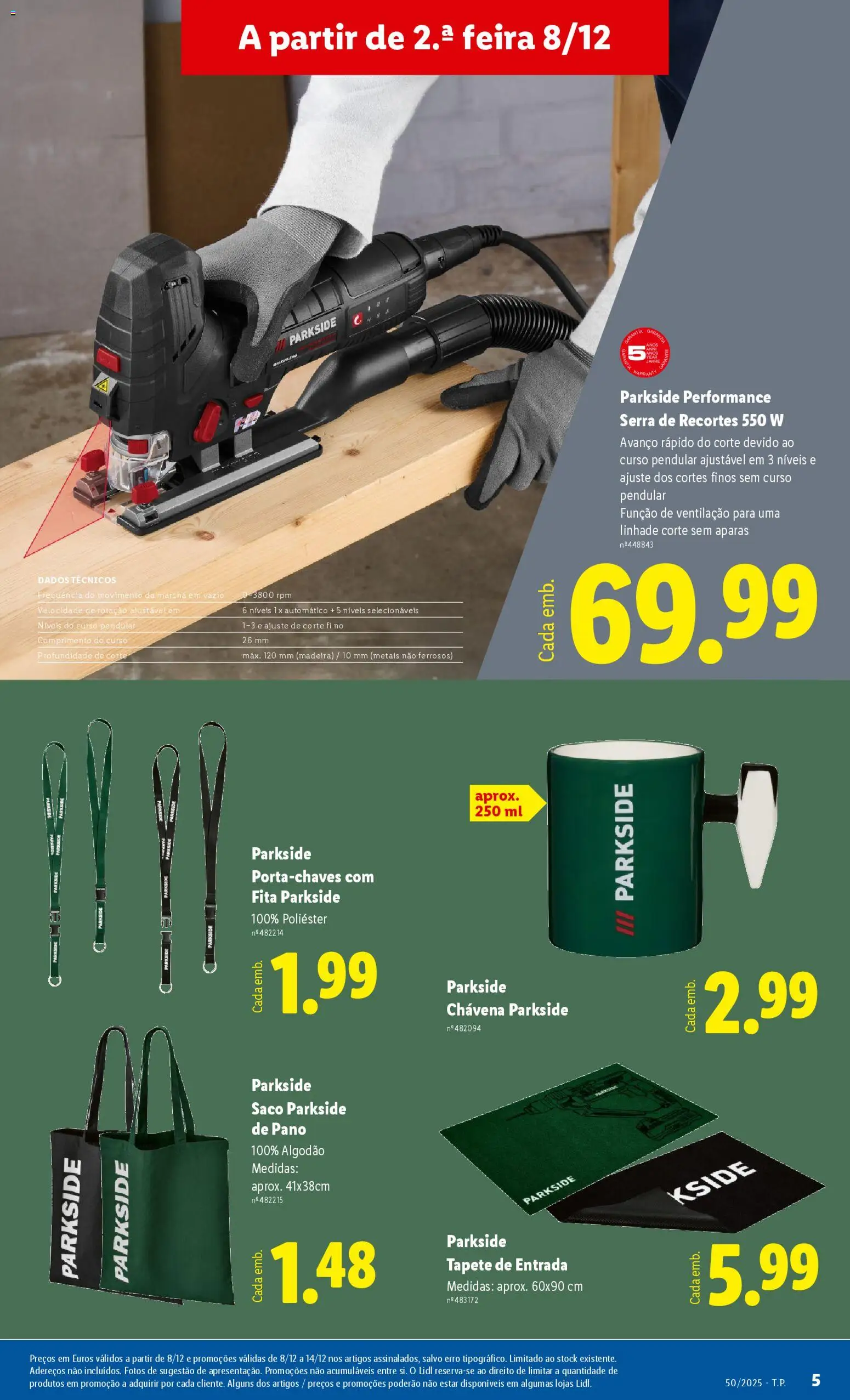 Lidl Novidades │ válido de 08.12.2025 | Página: 5 | Produtos: Algodão, Tapete