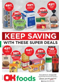 Preview of OK Foods specials valid from 13.08.2025