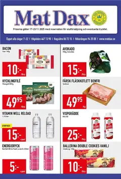 Matdax - erbjudanden - Förhandsvisning av reklamblad från butik Matdax aktuell från 17.11.2025