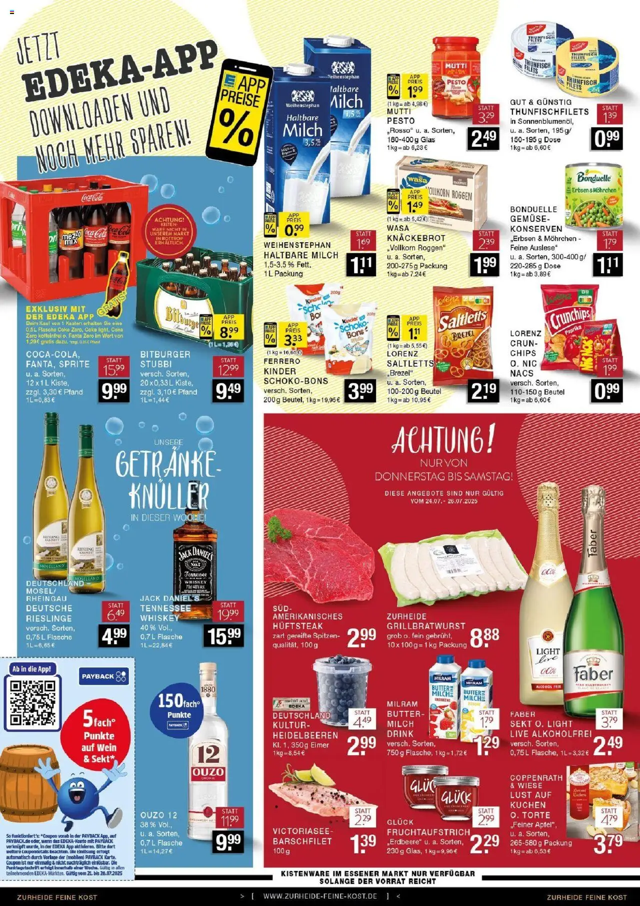 Edeka prospekt Bottrop	 - gültig ab dem 20.07.2025 | Seite: 6 | Produkte: Ouzo, Butter, Sekt, Jack Daniel's