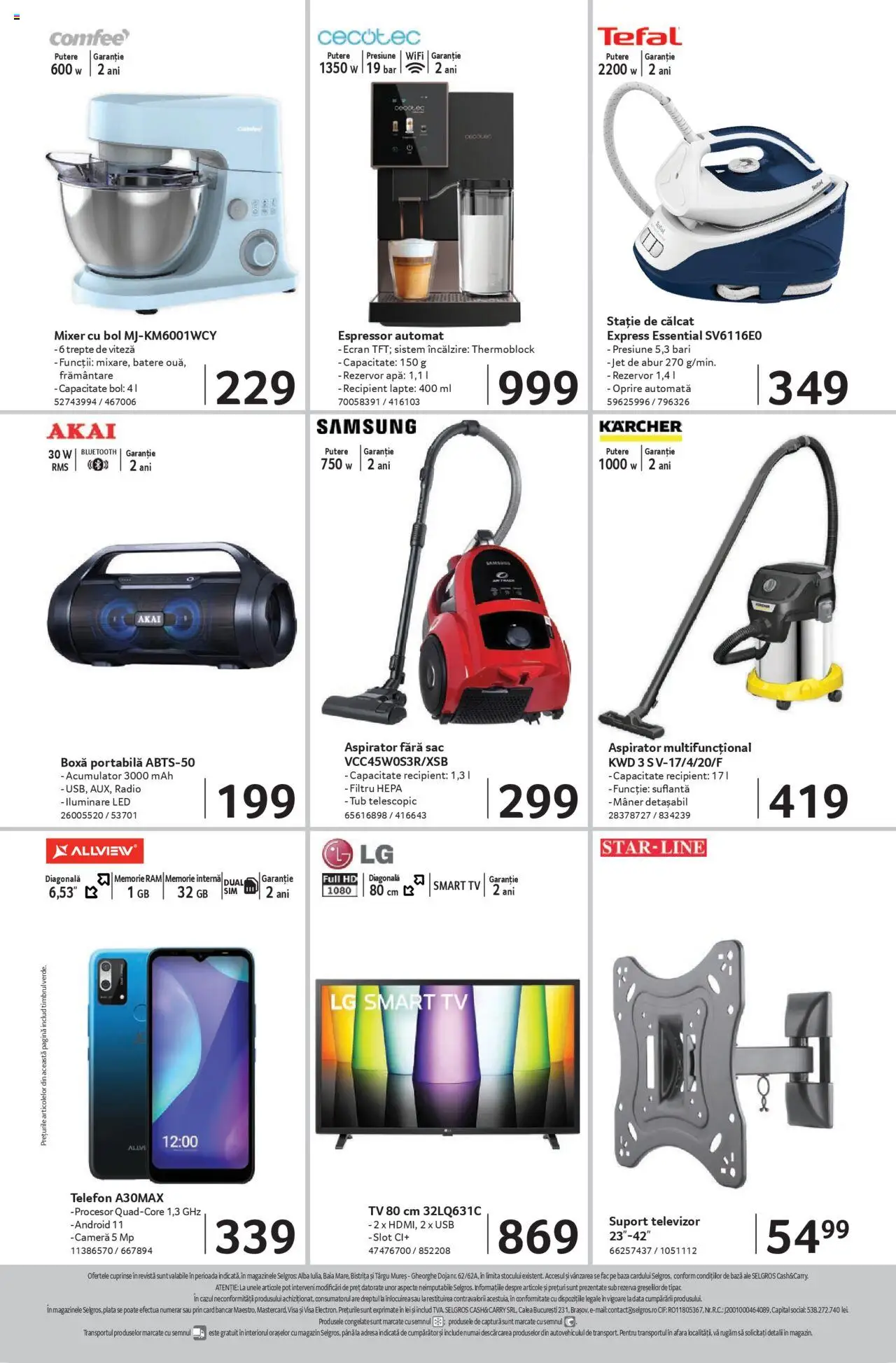 Catalog Selgros - Magazine Mici – valabil de la 22.08.2025 | Pagină: 24 | Produse: Telefon, Televizor, Aspirator, Lapte