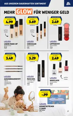 Aldi Aktionen ab 31.12.2025 gültig | Seite: 28 | Produkte: Concealer, Lippenstift, Nagellack, Mascara