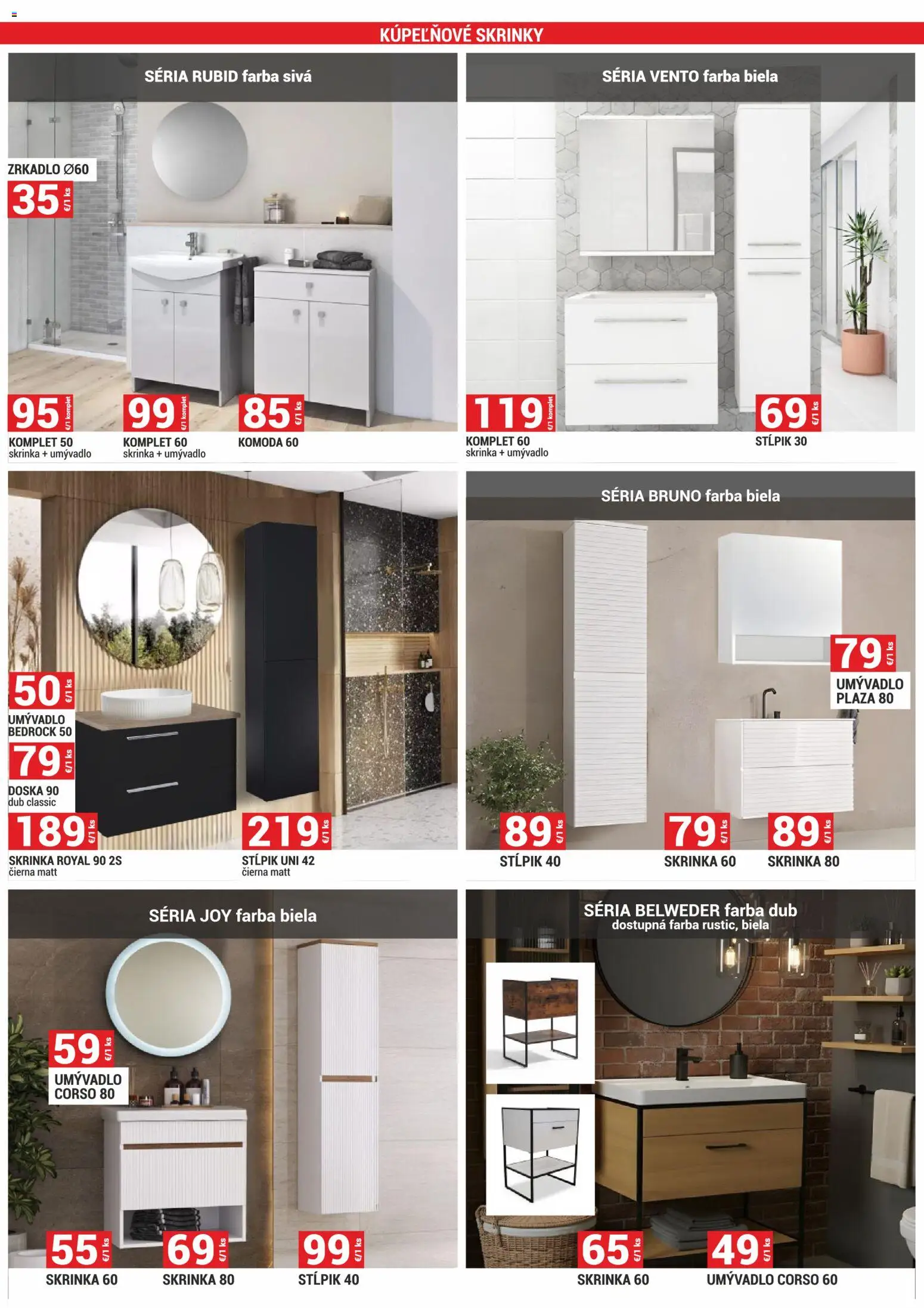 Nové Merkury Market akcie – leták je platný od 01.11.2025 | Strana: 50 | Produkty: Zrkadlo, Kúpeľňové skrinky, Skrinka, Komoda