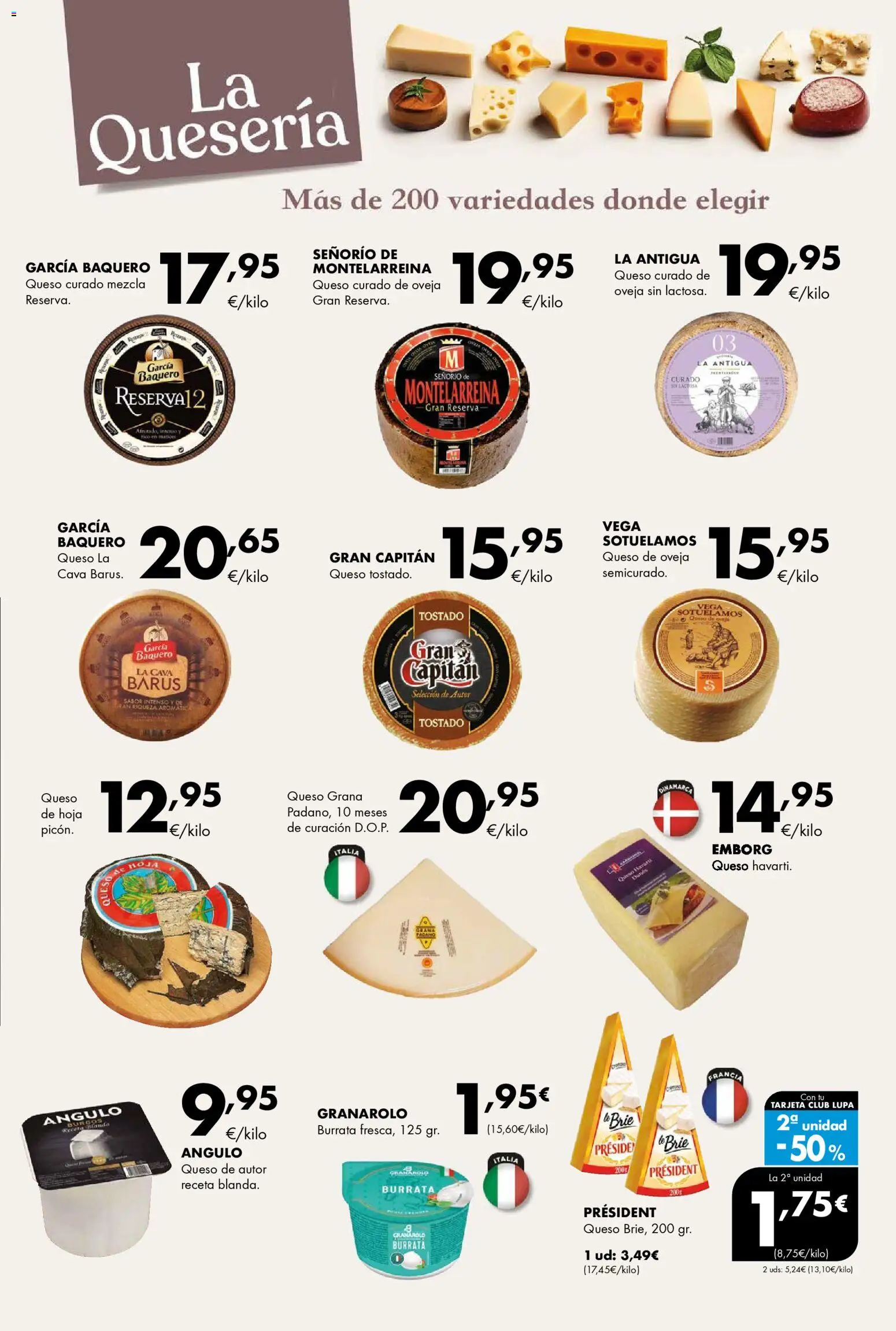Lupa Supermercados folleto │ válido desde el 19.03.2026 | Página: 7 | Productos: Queso de oveja, Queso