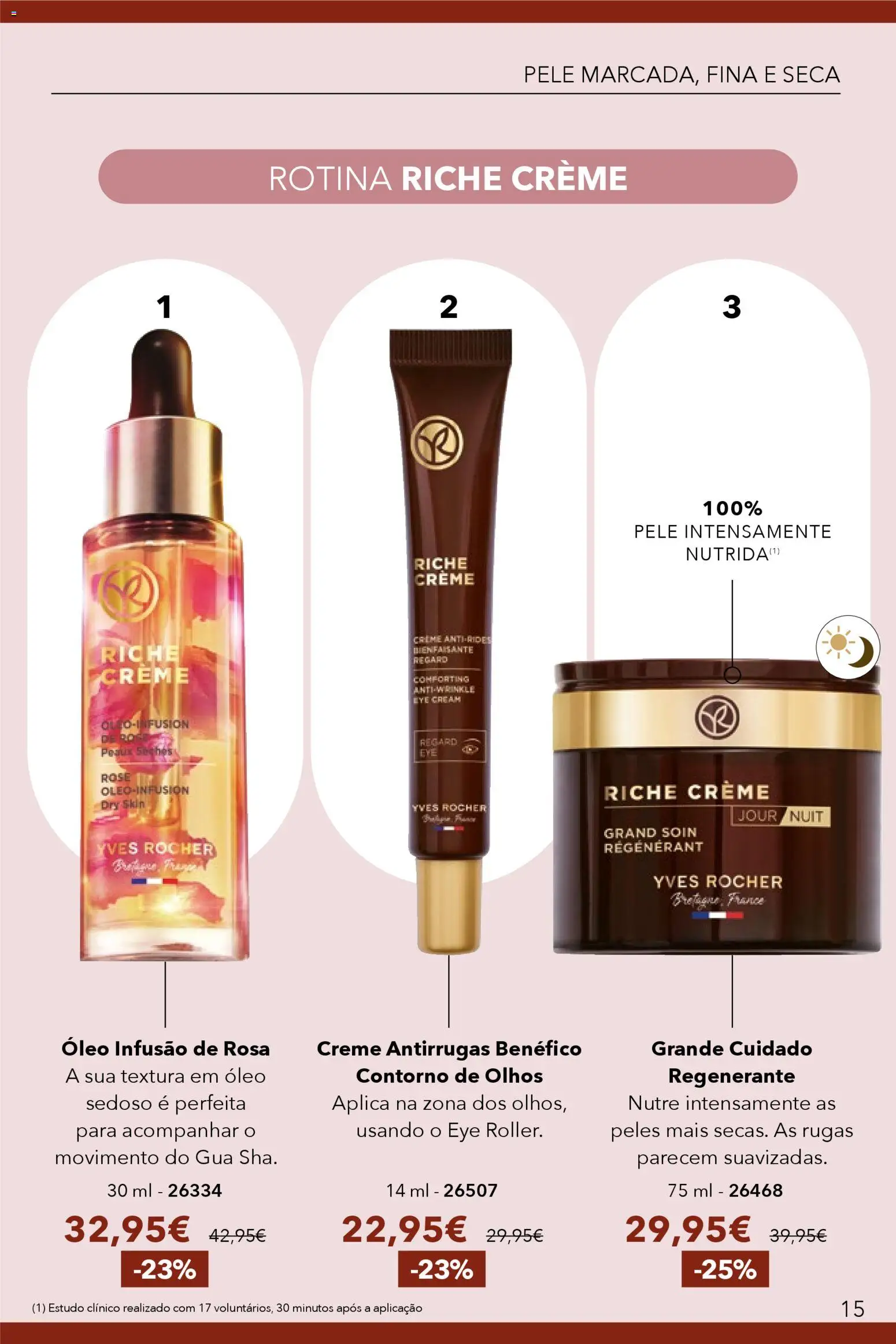 Yves Rocher catálogo 3 │ válido de 19.02.2026 | Página: 15 | Produtos: Óleo, Creme