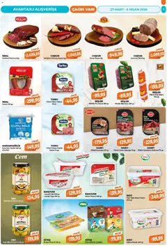 27.03.2026 tarihinden itibaren geçerli olan Çağrı Market kataloğu önizlemesi | Sayfa: 3 | Ürünler: Peynir, Salam, Ekici, Piliç