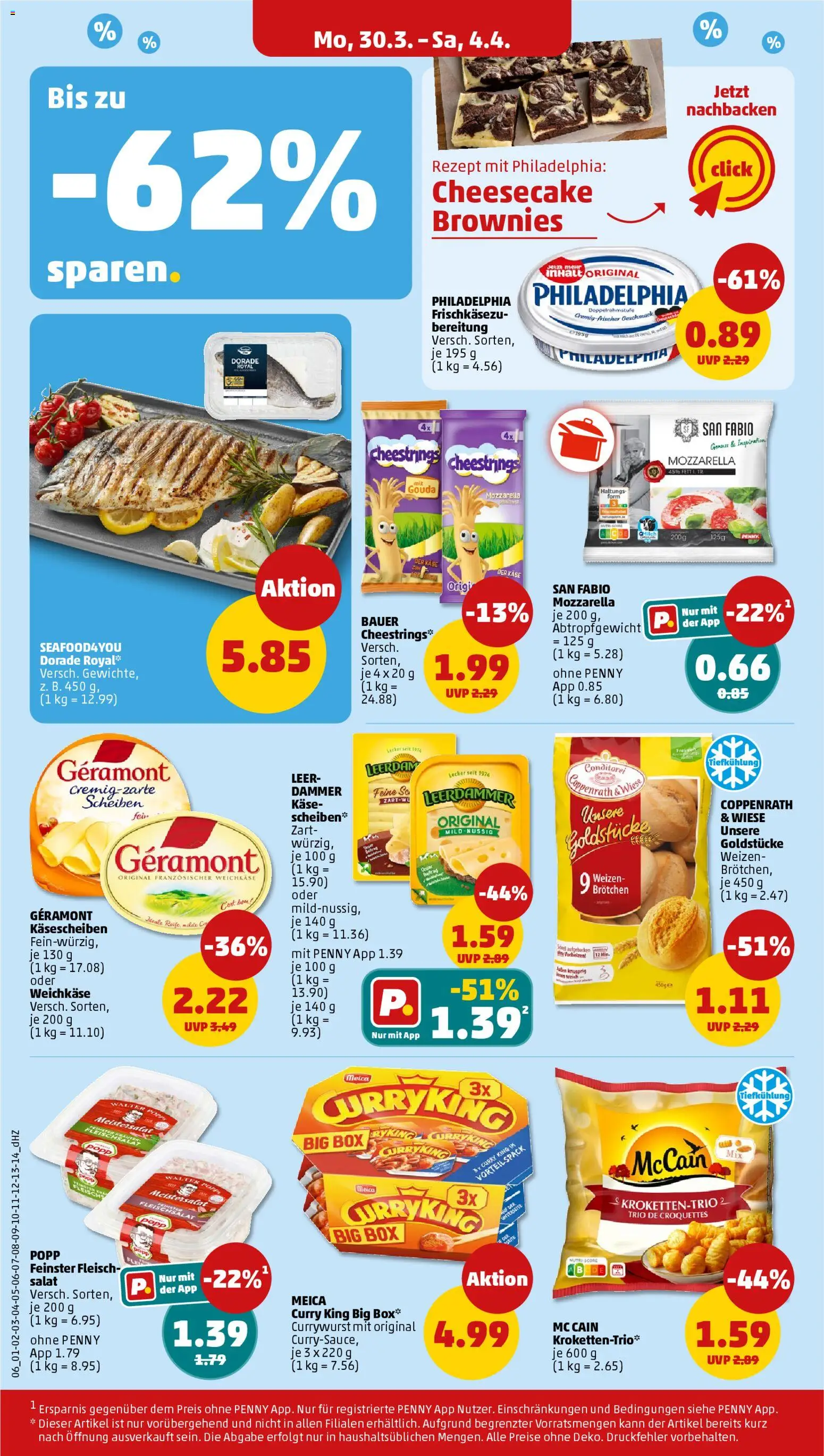 Penny Prospekt 	 – gültig ab 30.03.2026 | Seite: 8 | Produkte: Geramont, Philadelphia, Box, Meica