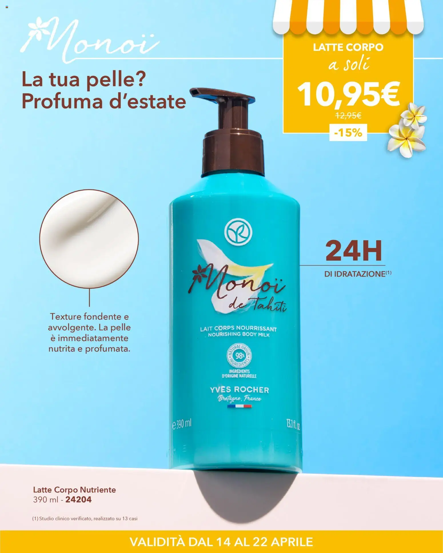 Volantino Yves Rocher del 14.04.2026 | Pagina: 6 | Prodotti: Latte