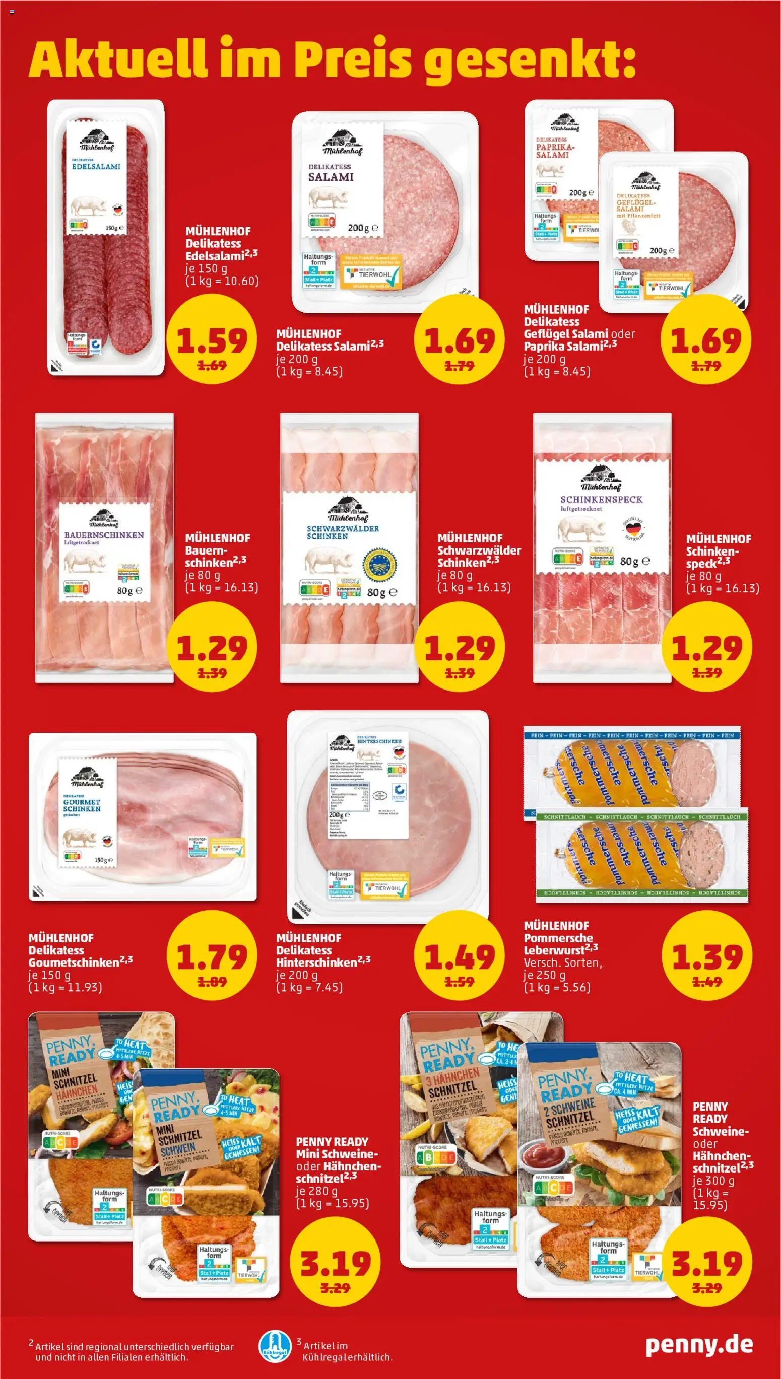Penny Prospekt 	 – gültig ab 22.12.2025 | Seite: 3 | Produkte: Hahnchen, Paprika, Salami, Schinken