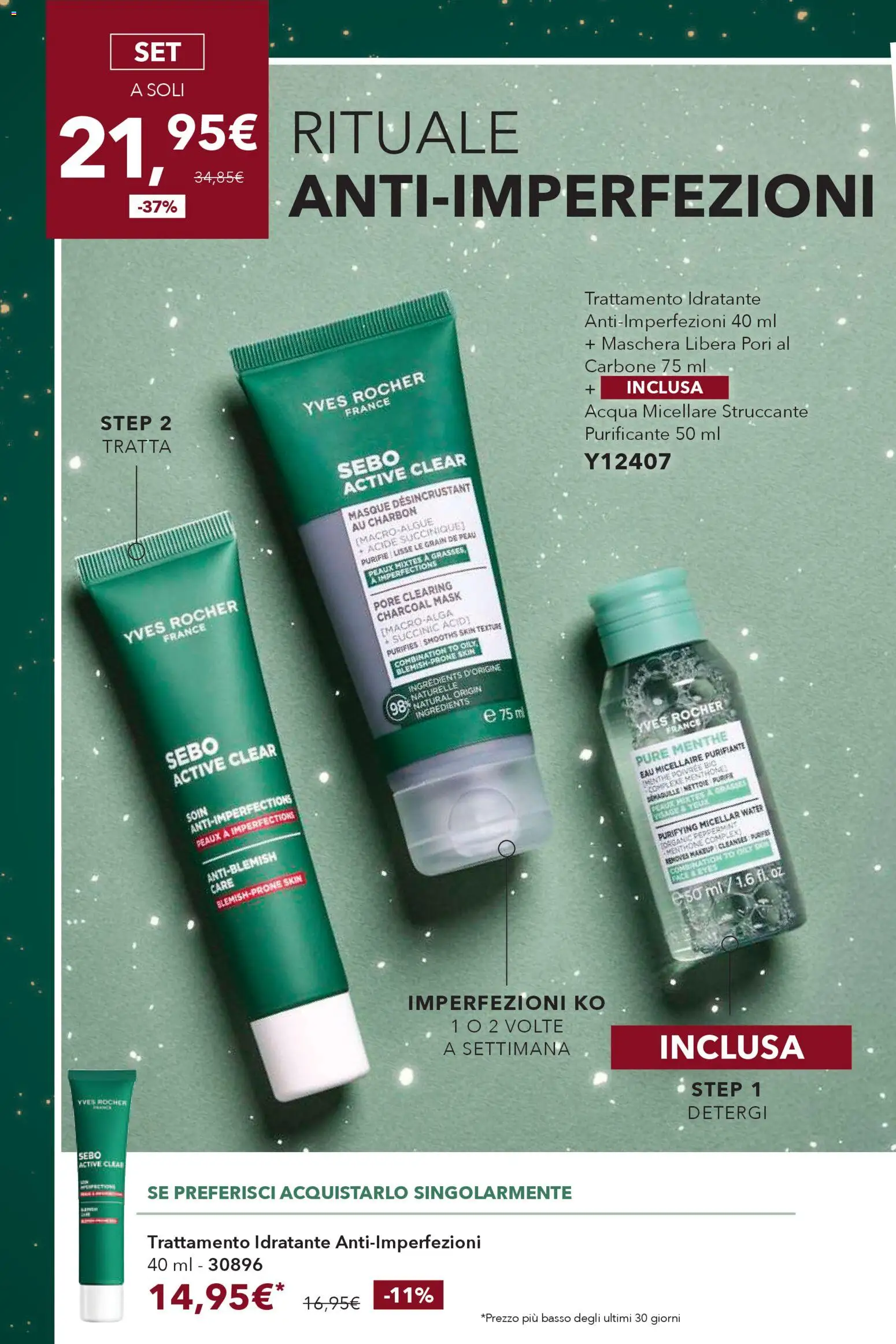 Volantino Yves Rocher del 29.11.2025 | Pagina: 24 | Prodotti: Maschera, Acqua micellare, Struccante, Acqua