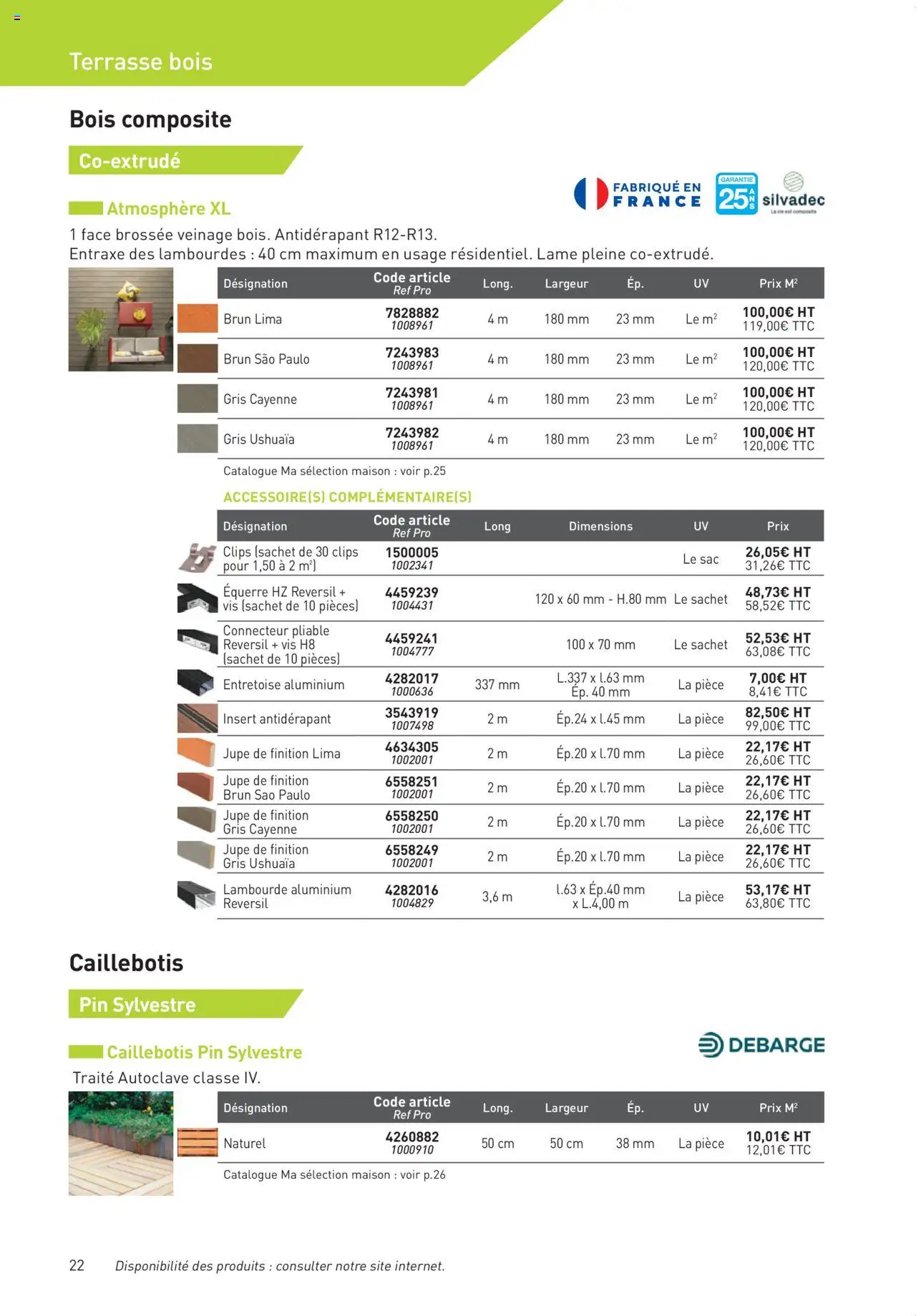  | Page: 22 | Produits: Connecteur, Sac, Caillebotis, Jupe