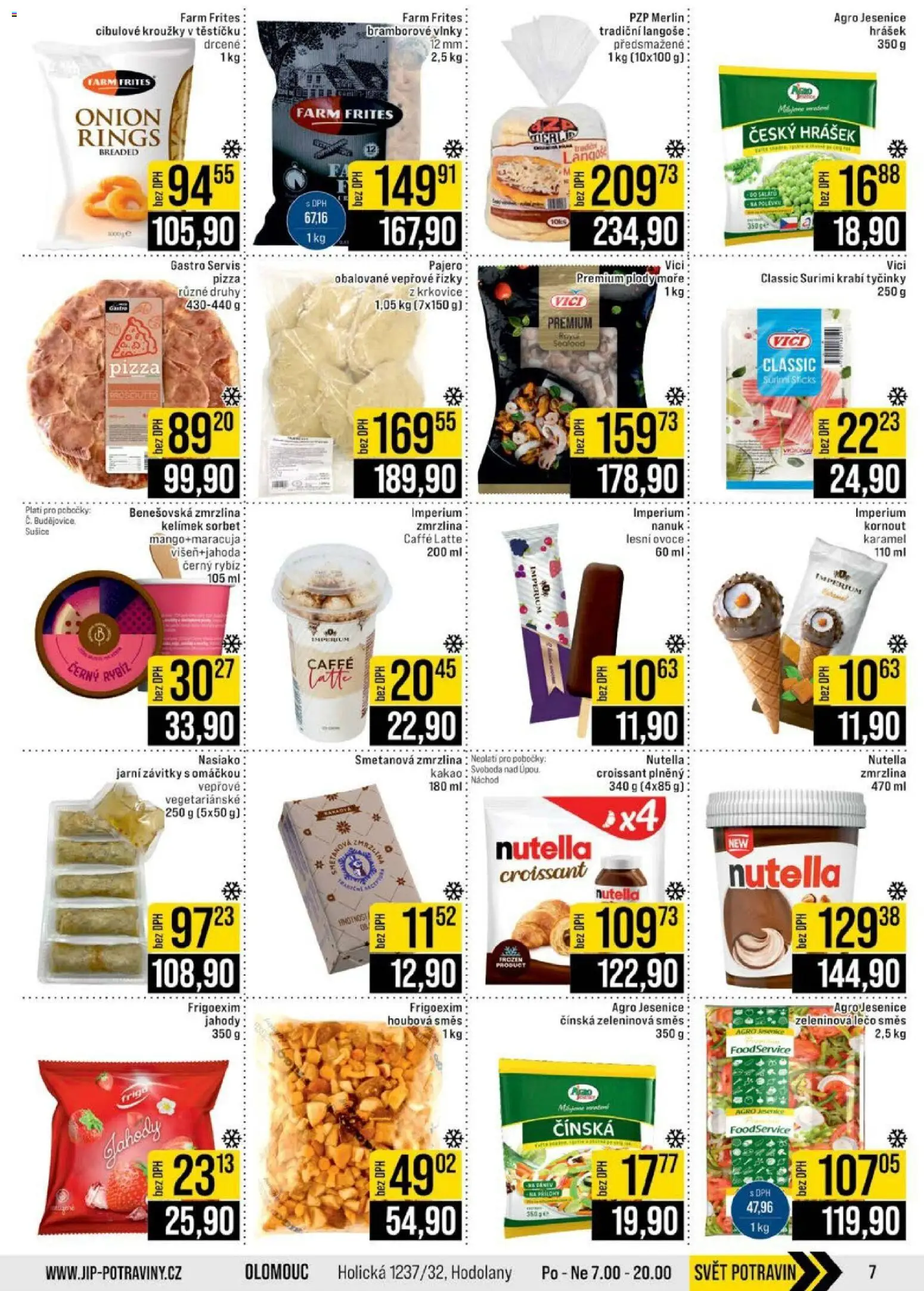 Jip leták - Cash & Carry od 29.04.2026 | Strana: 7 | Produkty: Prosciutto, Cibulové kroužky, Sušiče, Surimi