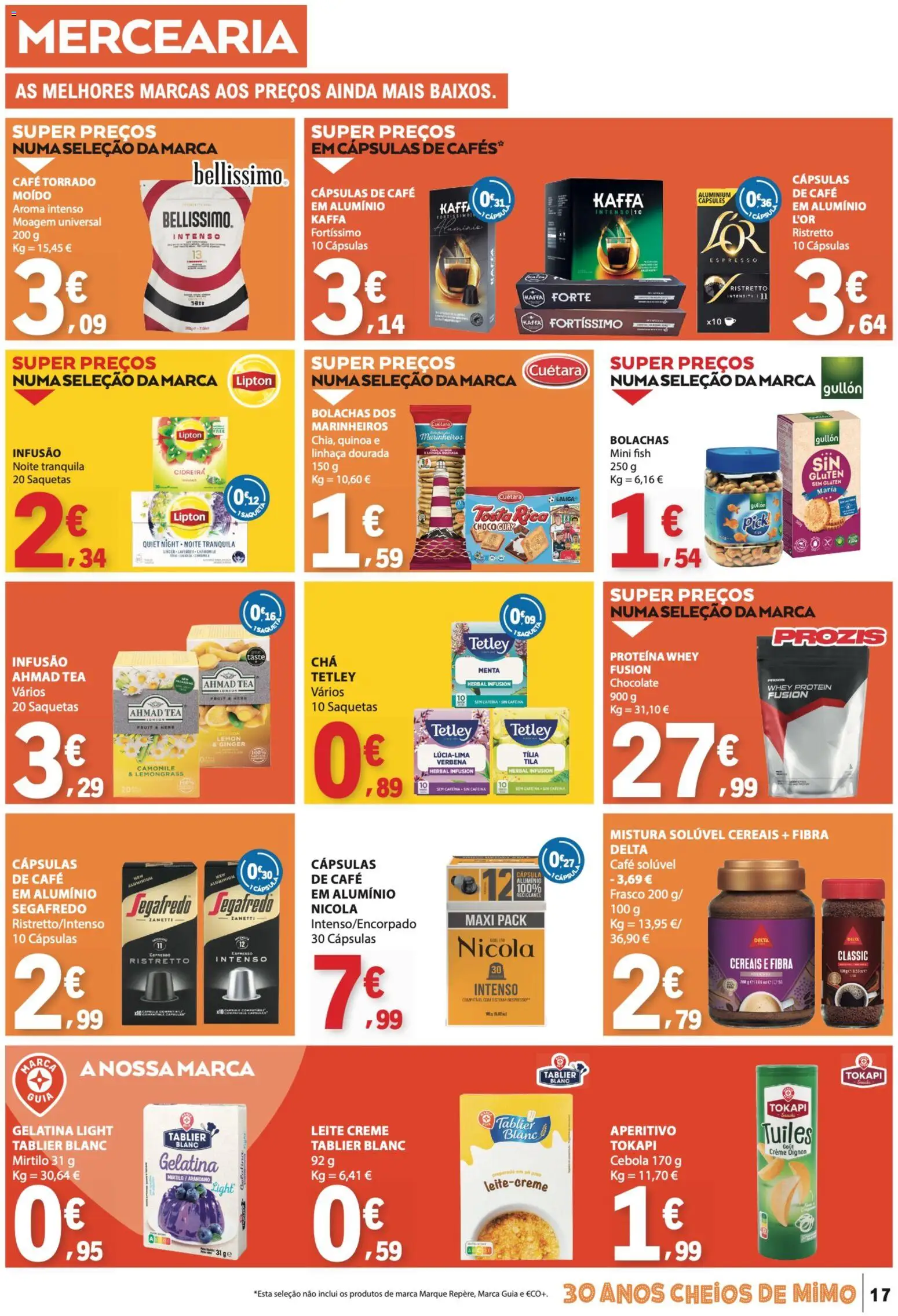 E.Leclerc folheto │ válido de 26.03.2026 | Página: 17 | Produtos: Bolachas, Quinoa, Cebola, Café