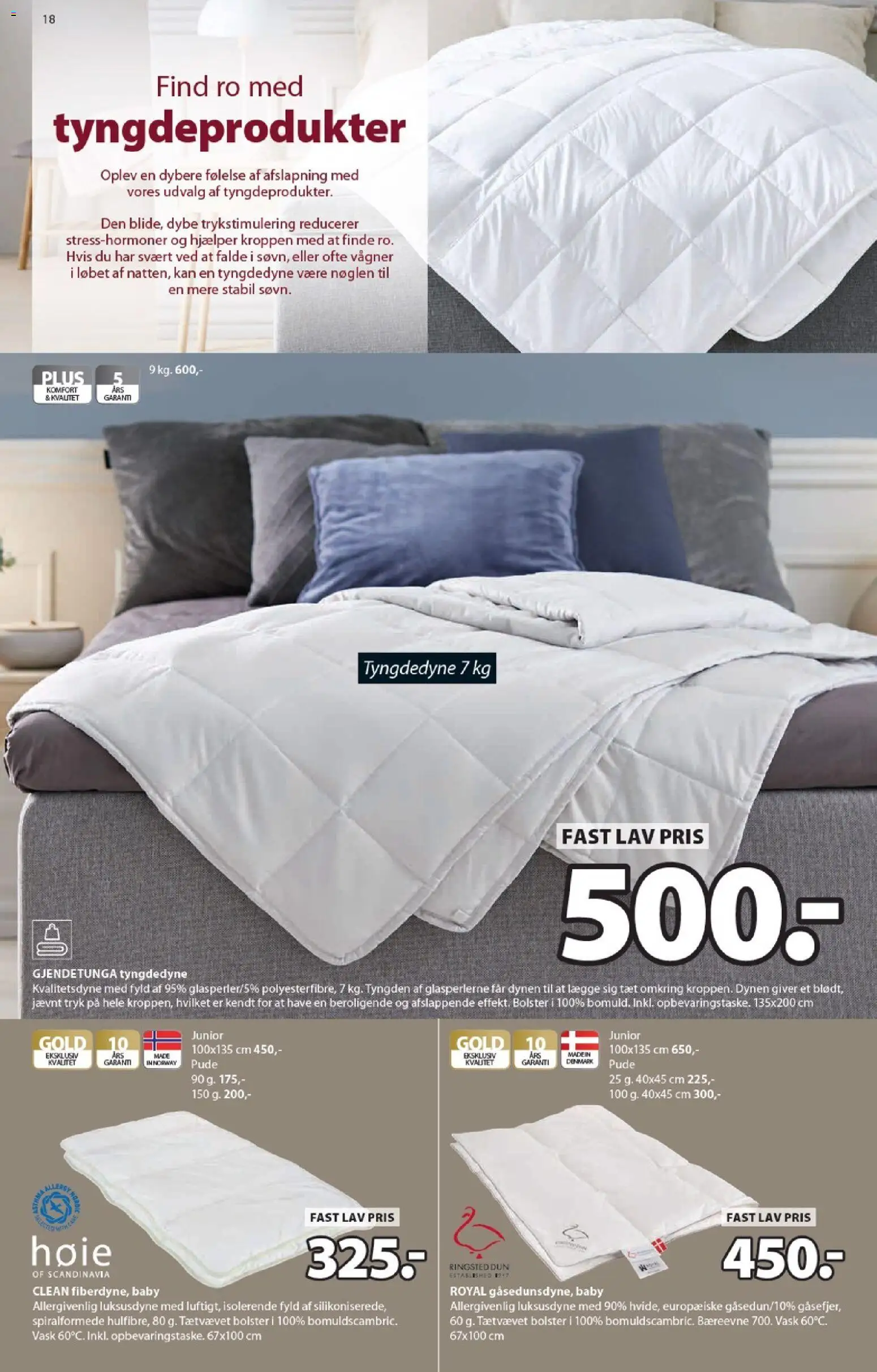 JYSK tilbudsavis – gyldig fra 31.10.2025 | Side: 18 | Produkter: Pude