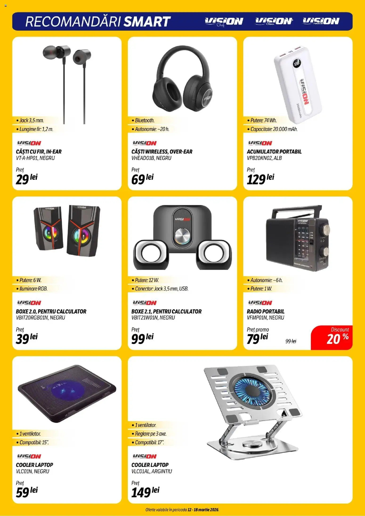 Noul catalog Flanco – valabil de la 12.03.2026 | Pagină: 24 | Produse: Laptop, Radio, Conector, Calculator