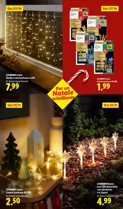 Anteprima del volantino LIVARNO home Tenda o rete luminosa a LED, In diversi assortimenti valido a partire dal 24.10.2025 | Pagina: 61 | Prodotti: Tenda