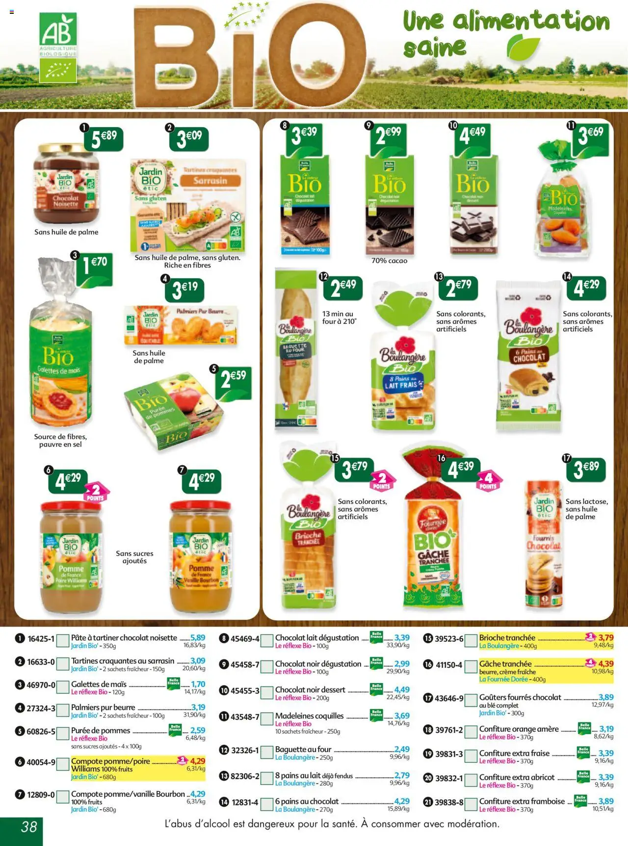  | Page: 38 | Produits: Framboise, Four, Pâte à tartiner, Crème fraiche